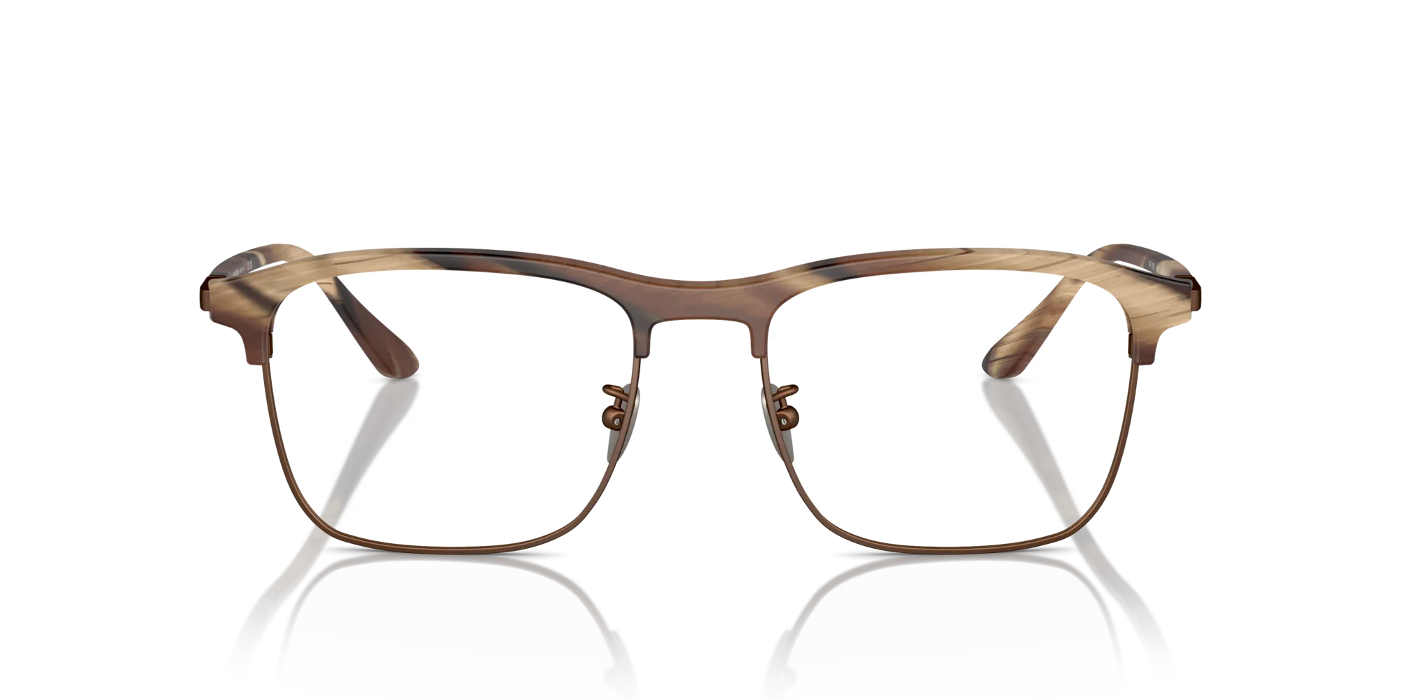Giorgio Armani AR7262 6065 Montature da vista Acetato Marrone Squadrata Normale - immagine 3