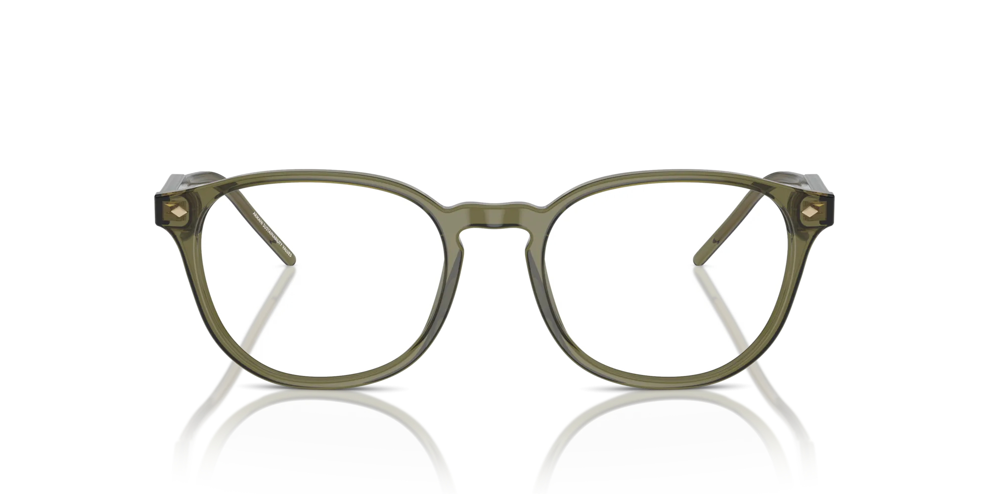 Giorgio Armani AR7259 6074 Montature da vista Acetato Verde Pantos Normale - immagine 3