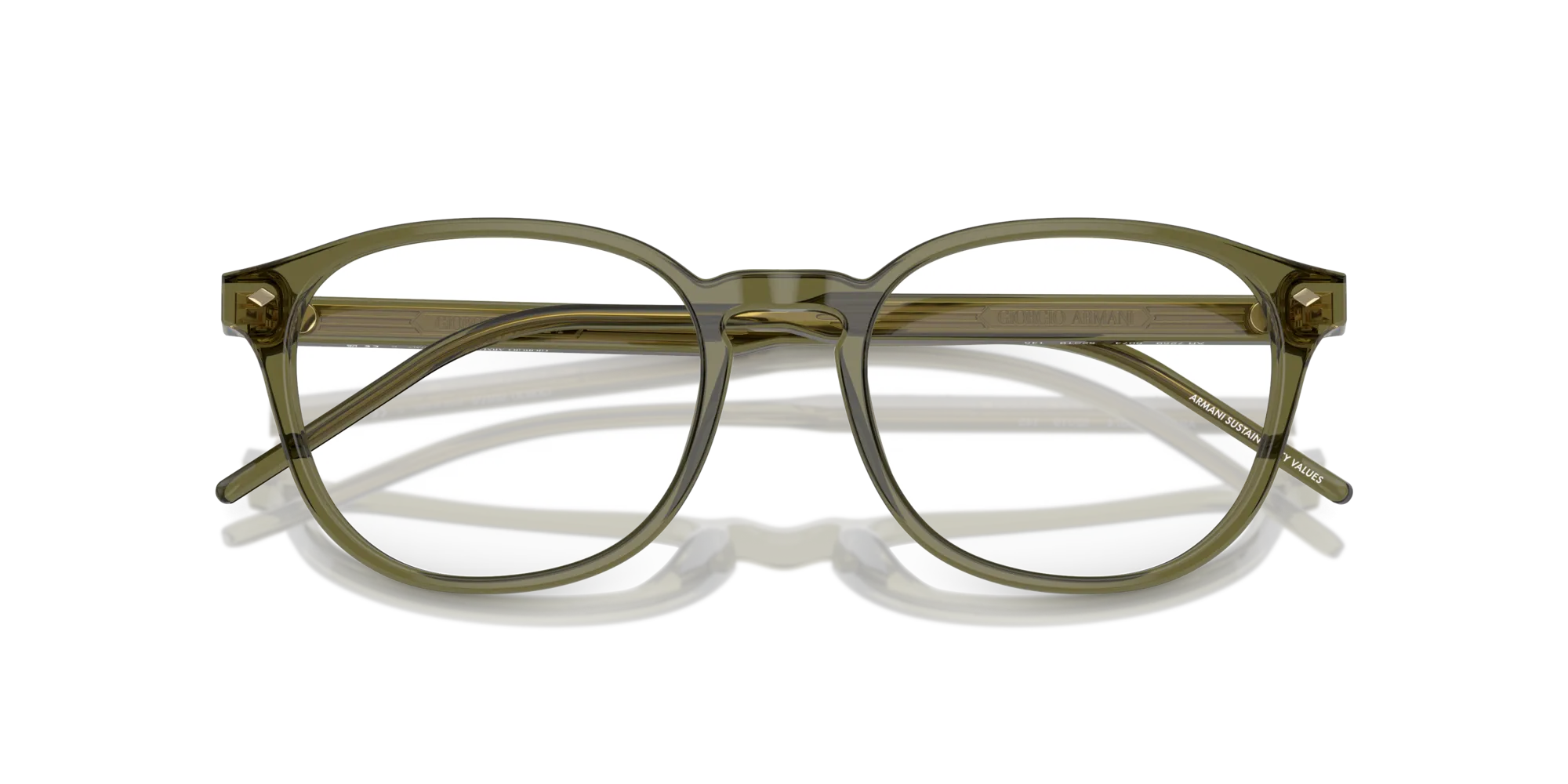 Giorgio Armani AR7259 6074 Montature da vista Acetato Verde Pantos Normale - immagine 2