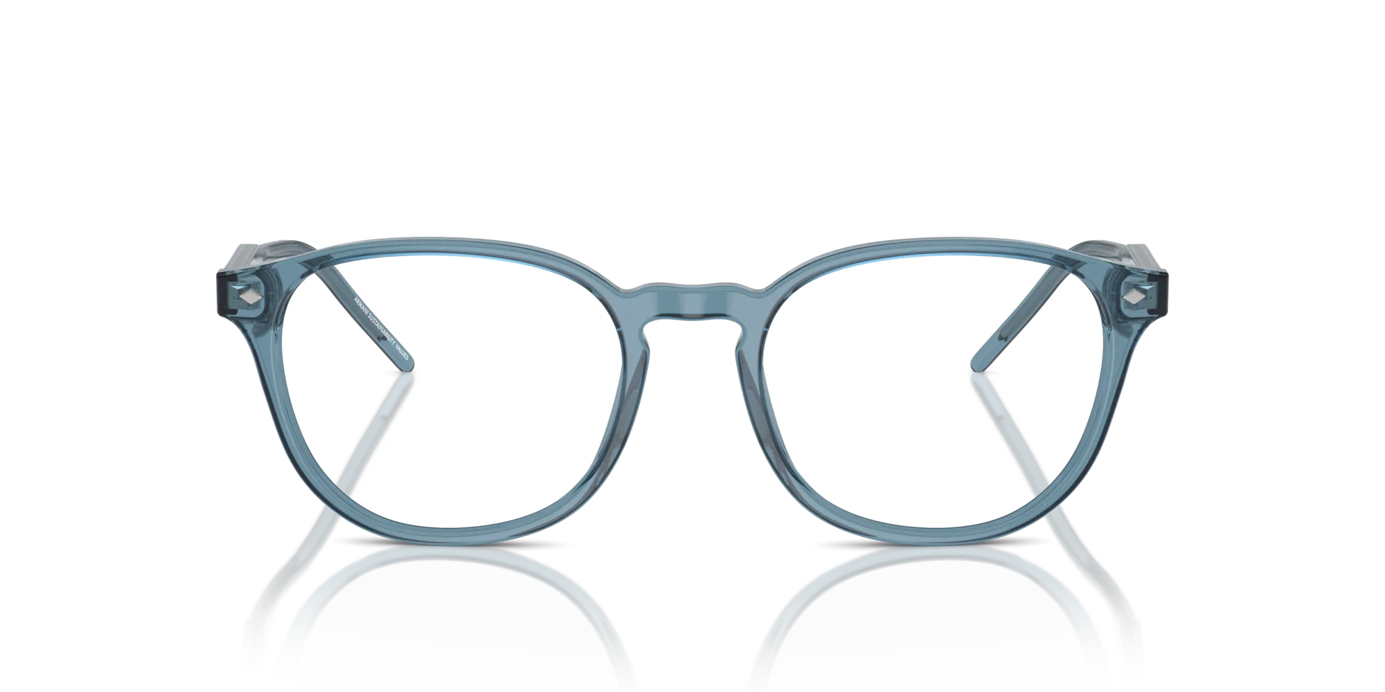 Giorgio Armani AR7259 6071 Montature da vista Acetato Blu Trasparente Pantos Normale - immagine 3