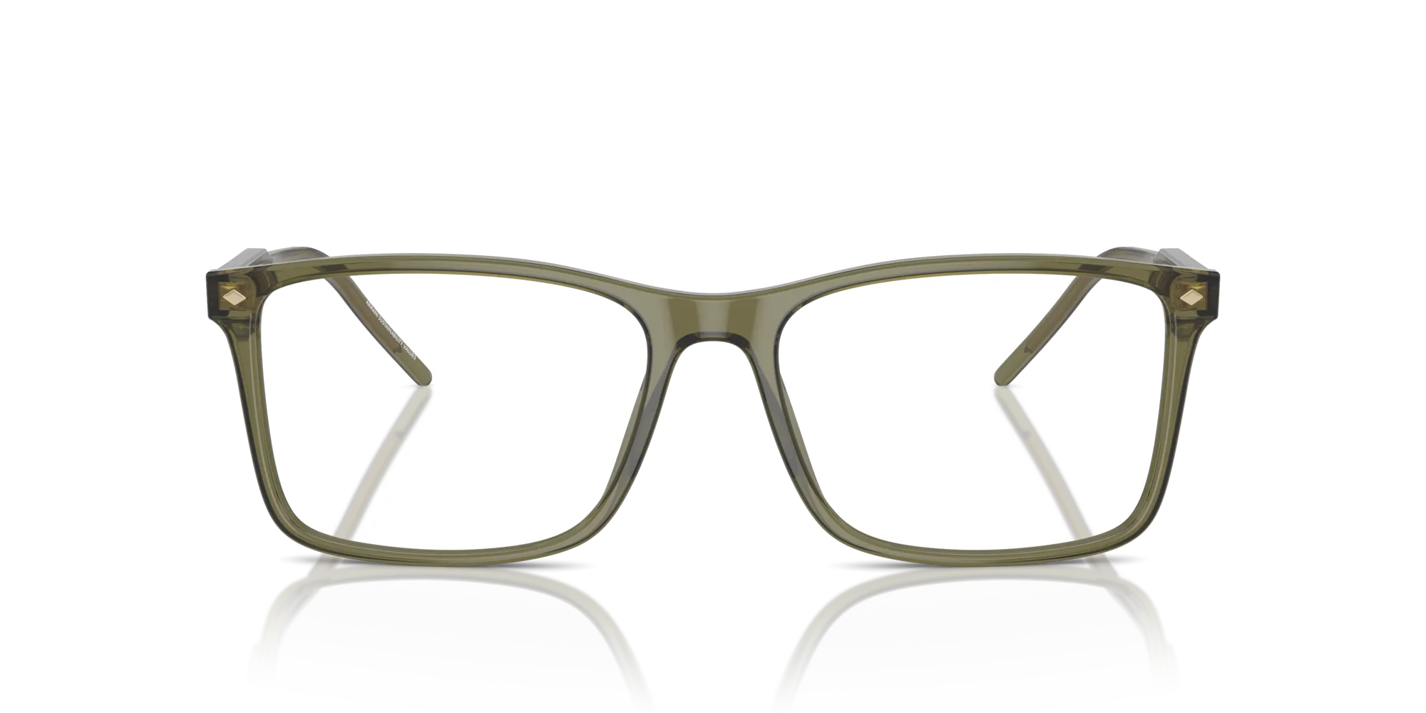 Giorgio Armani AR7258 6074 Montature da vista Acetato Verde Squadrata Normale - immagine 3