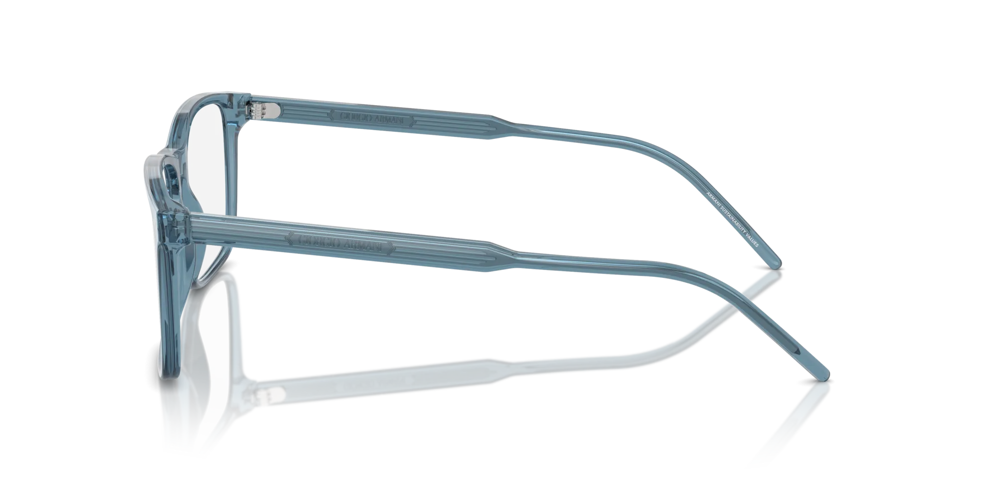 Giorgio Armani AR7258 6071 Montature da vista Acetato Blu Squadrata Normale - immagine 4