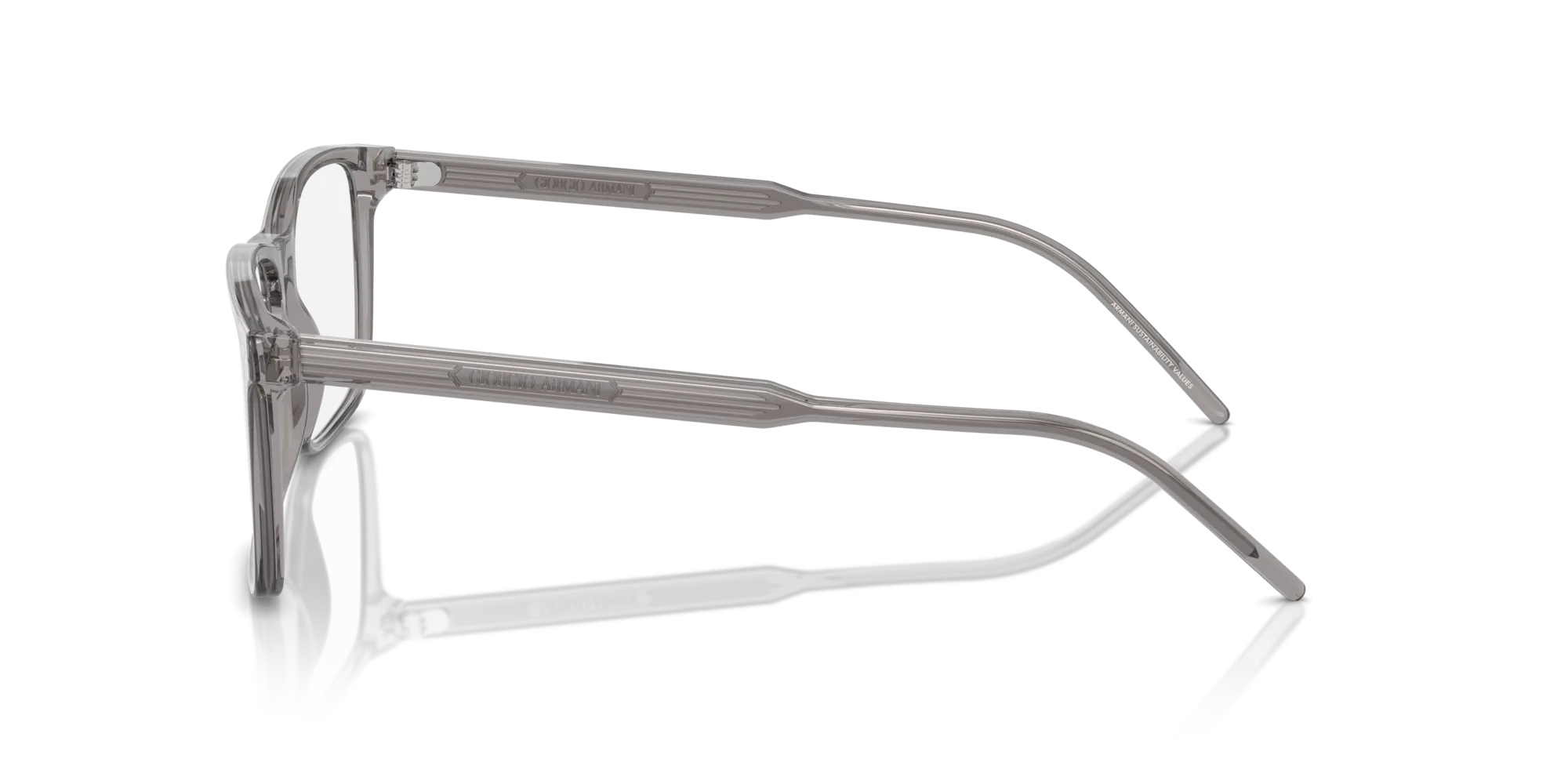 Giorgio Armani AR7258 6070 Montature da vista Acetato Grigio Squadrata Normale - immagine 4