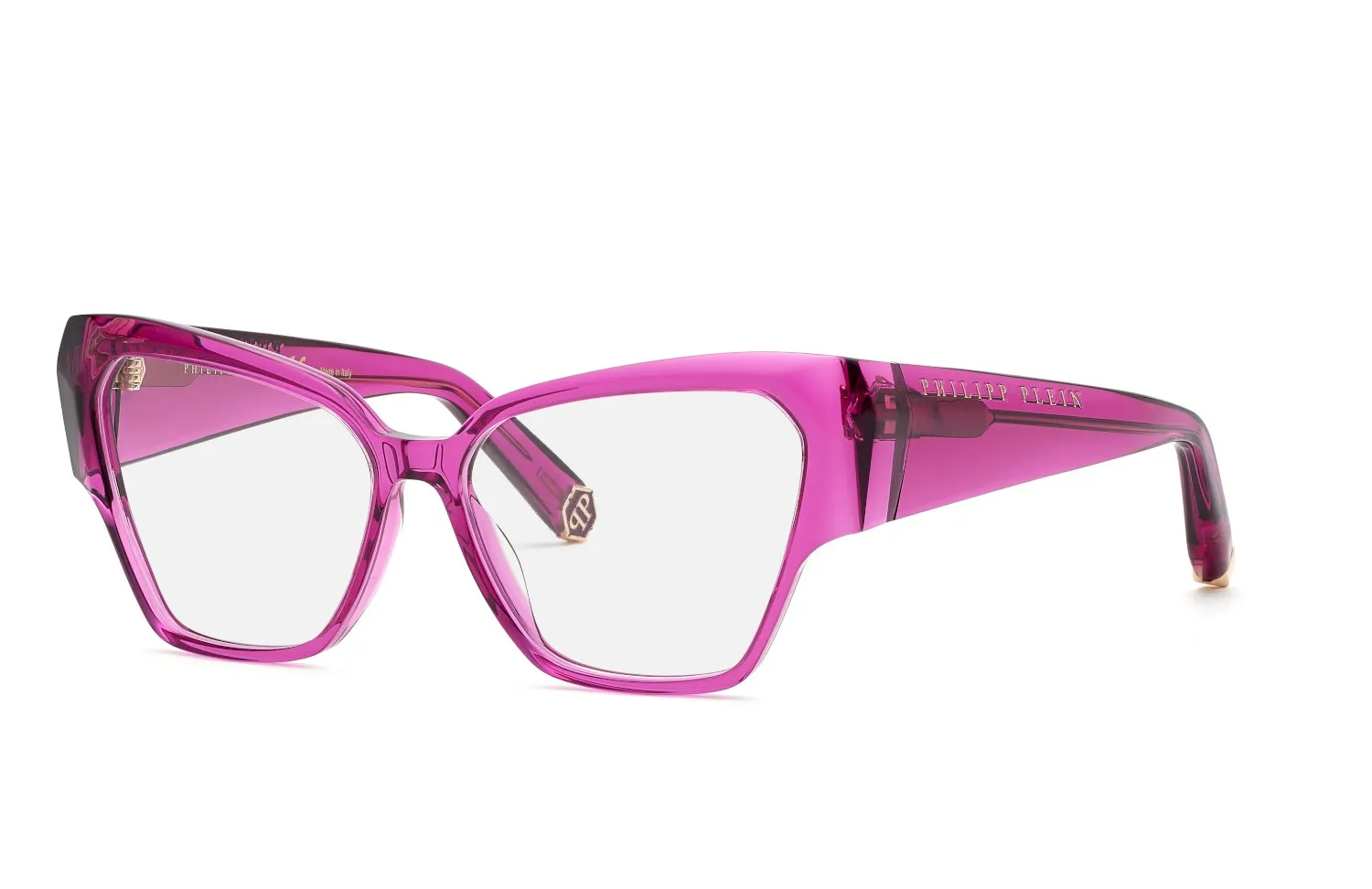 Philipp Plein VPP100 PLEIN FLYING BUTTERFLY 01F5 Montature da vista Acetato Viola Squadrata - immagine 1
