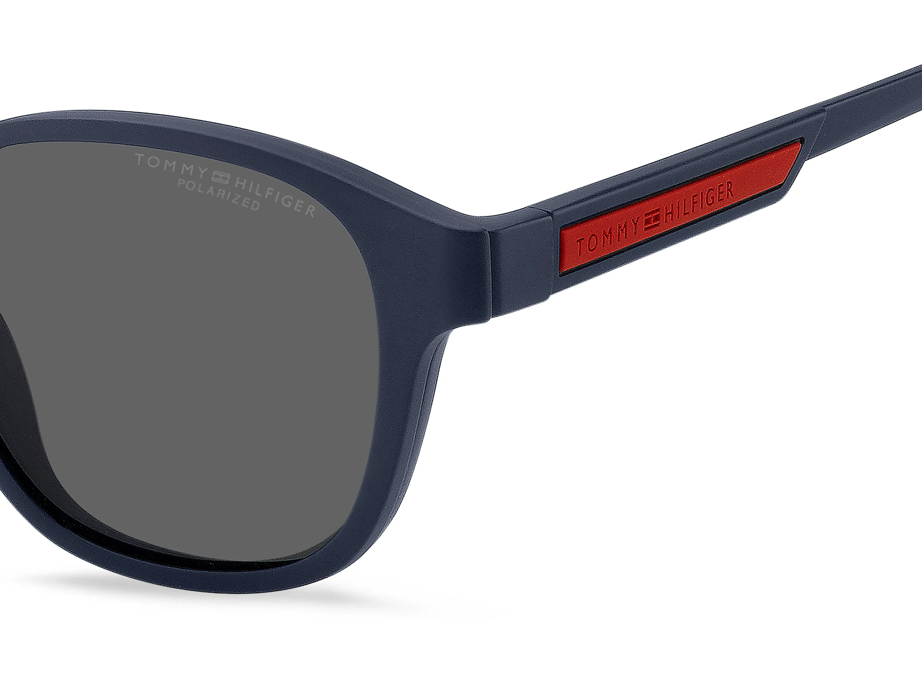 Tommy Hilfiger TH 2085/CS FLL/M9 Occhiali da sole Bio Poliammide Blu opaco Grigio Squadrata Polarizzata Clip-on - immagine 3