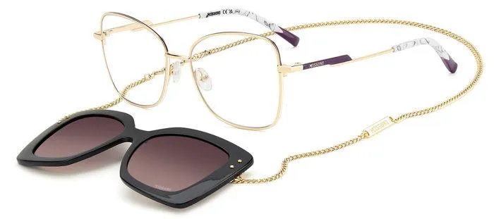 Missoni MIS 0178/CS 000/3X Montature da vista Metallo Oro rosa Multicolore Squadrata Clip-on - immagine 1