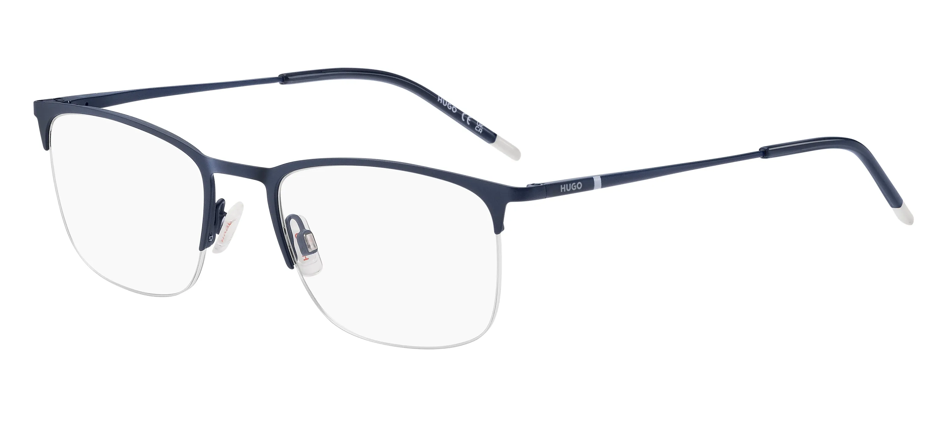 Hugo Boss HG 1291 XW0 Montature da vista Acciaio Blu Squadrata - immagine 1