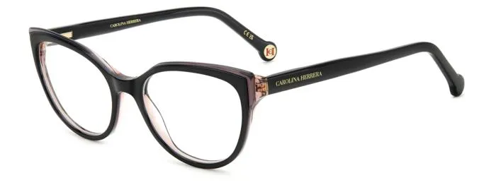 Carolina Herrera HER 0252 807 Montature da vista Acetato Nero Cat Eye - immagine 1