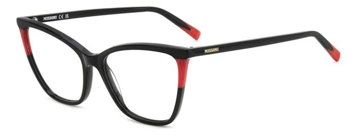 Missoni MIS 0177 OIT Montature da vista Acetato Nero/Rosso Squadrata - immagine 1
