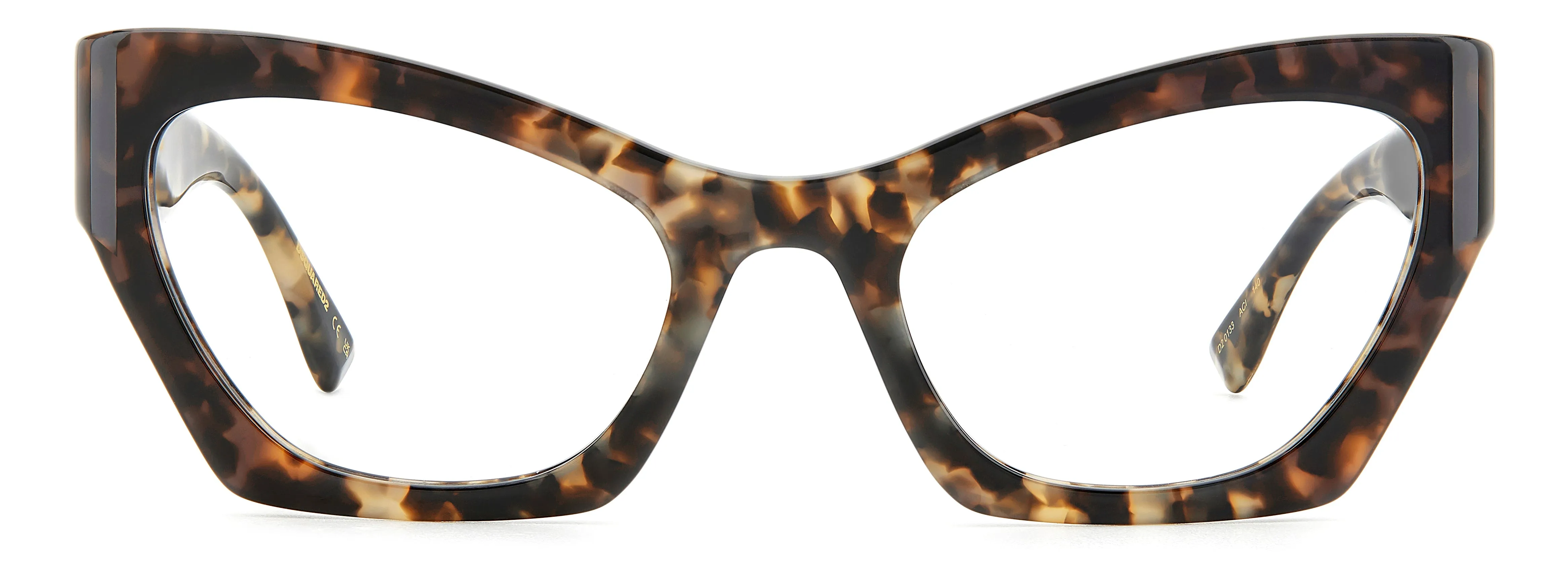 Dsquared2 D2 0133 ACI Montature da vista Acetato Grigio/Havana Cat Eye - immagine 2