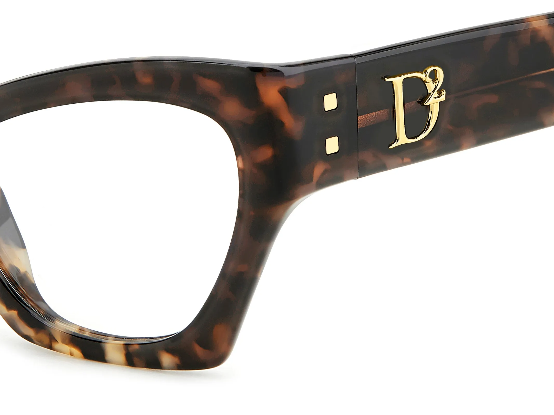 Dsquared2 D2 0133 ACI Montature da vista Acetato Grigio/Havana Cat Eye - immagine 3