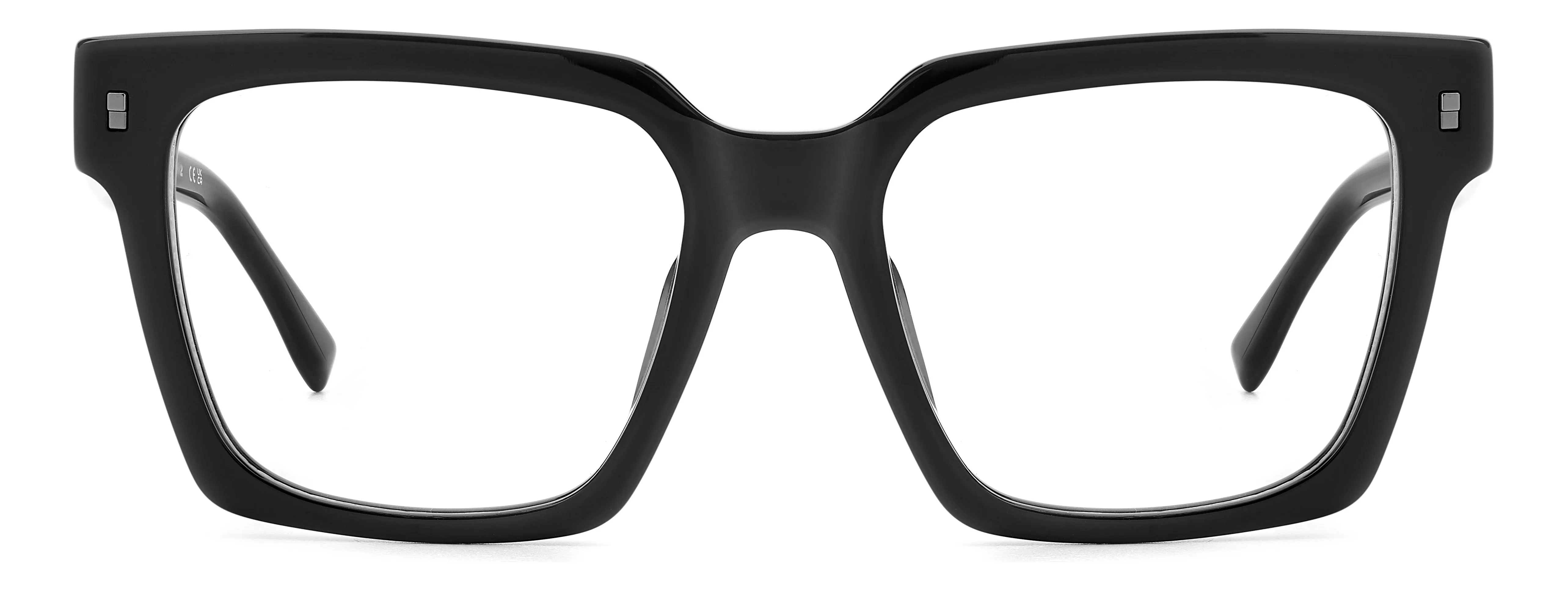 Dsquared2 ICON 0019 807 Montature da vista Acetato Nero Squadrata - immagine 2