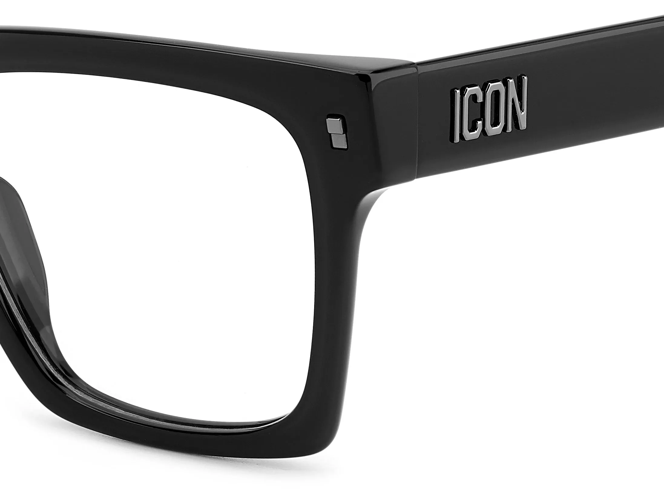 Dsquared2 ICON 0019 807 Montature da vista Acetato Nero Squadrata - immagine 3