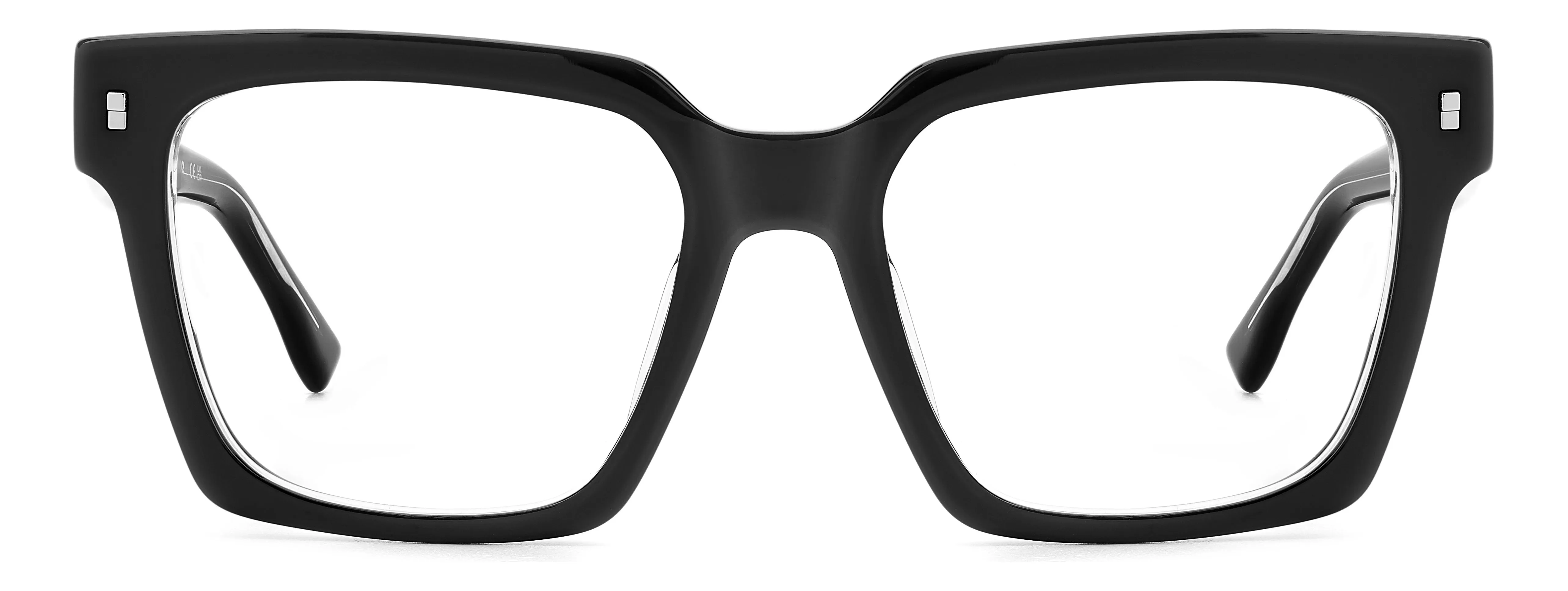 Dsquared2 ICON 0019 7C5 Montature da vista Acetato Nero Squadrata - immagine 2