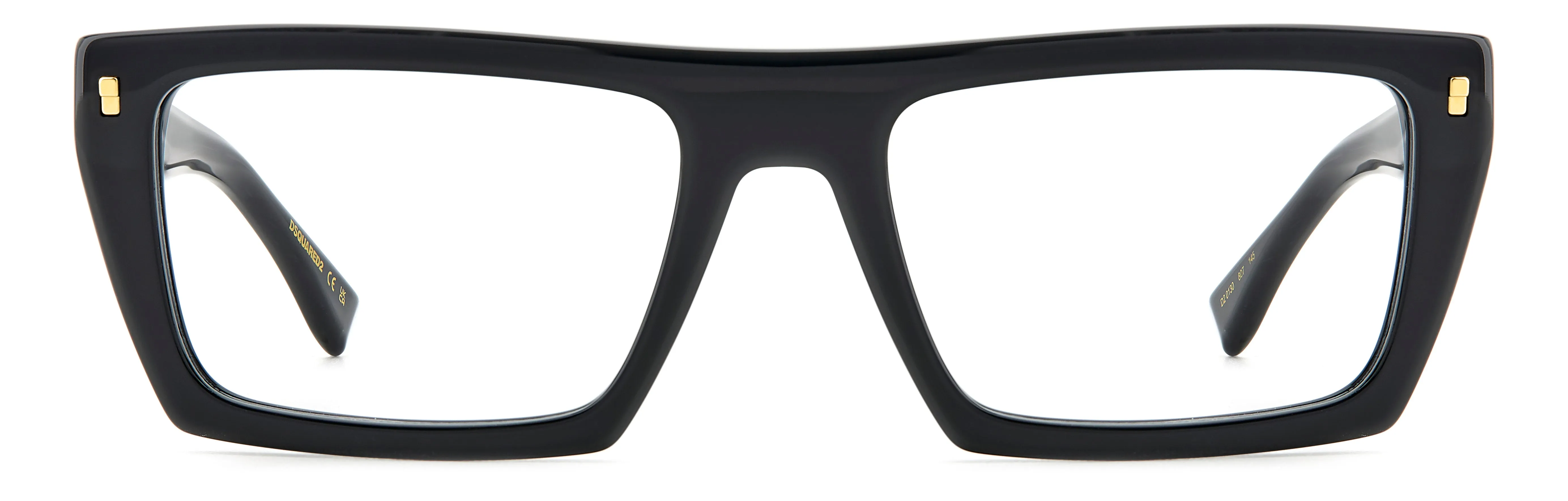 Dsquared2 D2 0130 807 Montature da vista Acetato Nero Squadrata - immagine 2