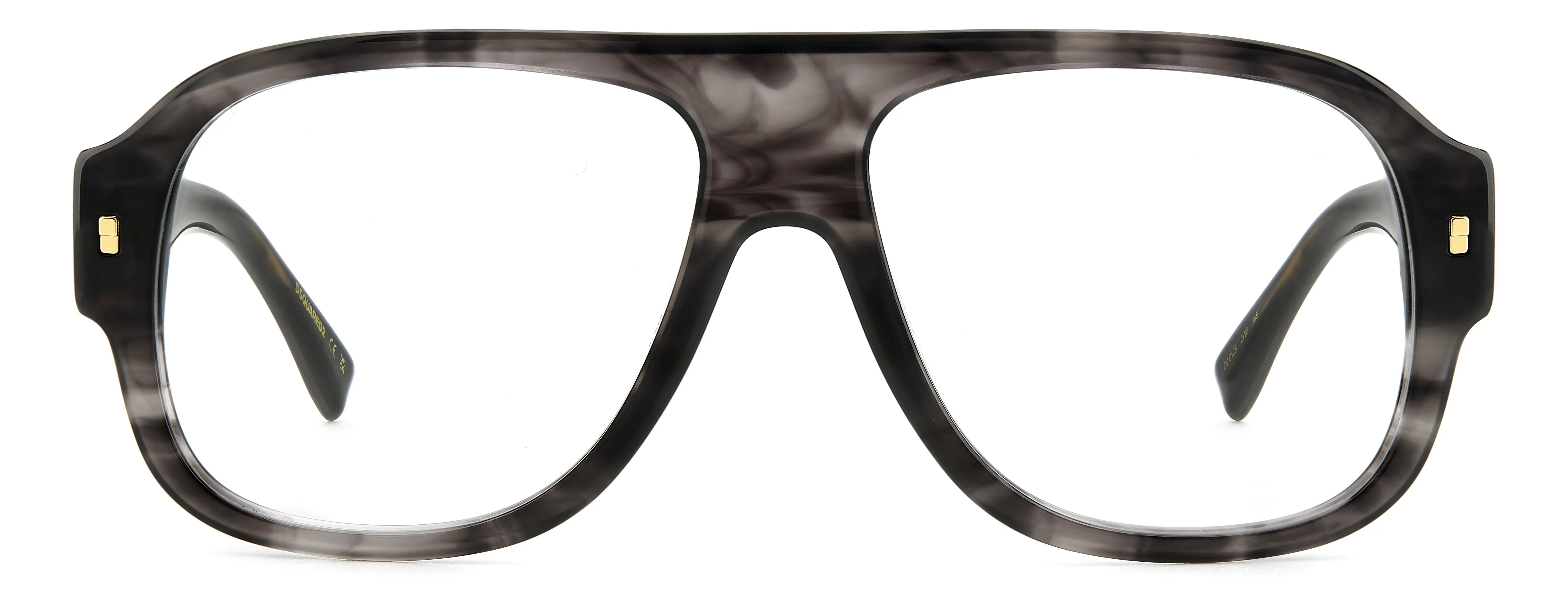Dsquared2 D2 0125 2W8 Montature da vista Acetato Corno grigio Squadrata - immagine 2