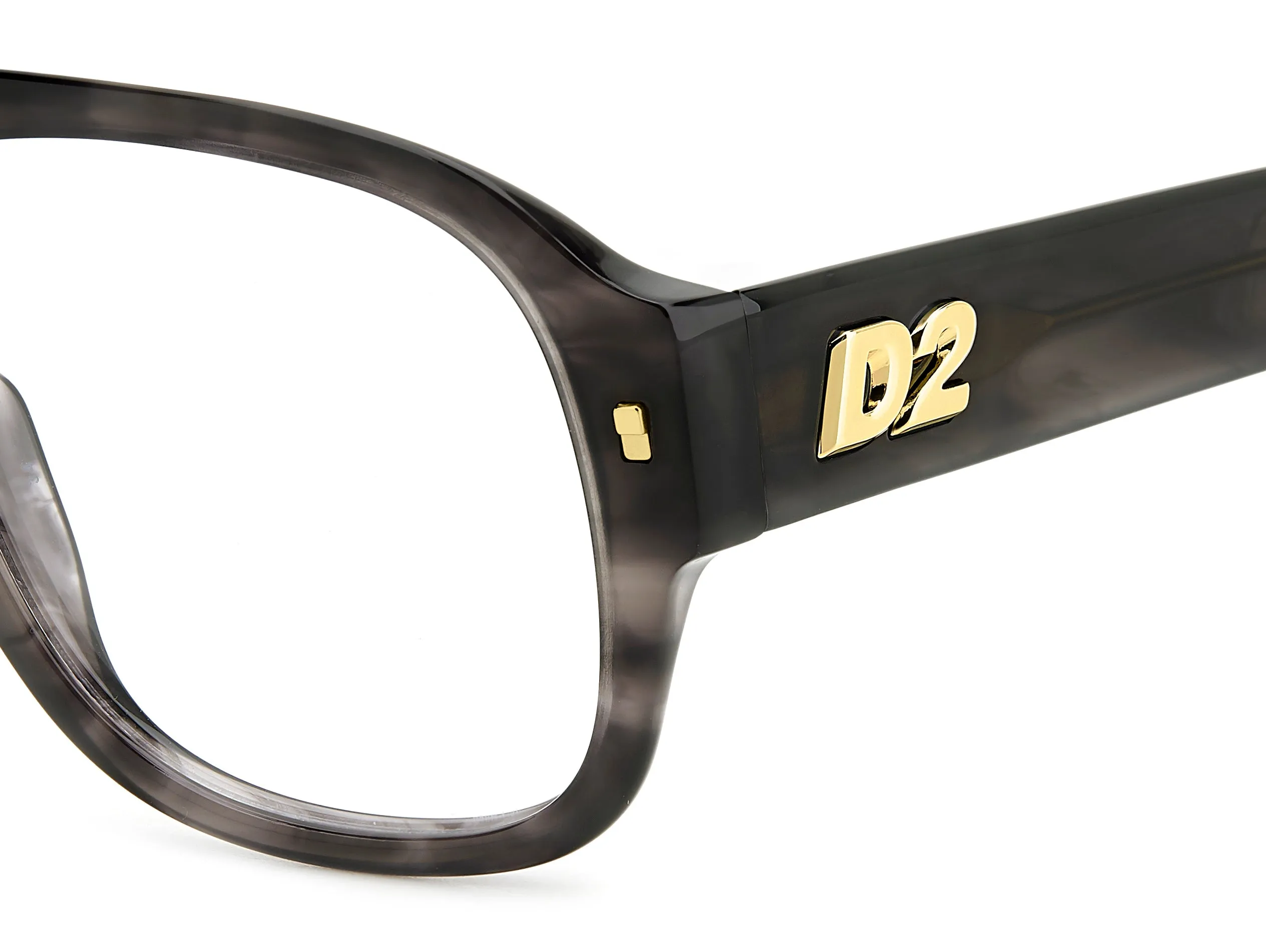 Dsquared2 D2 0125 2W8 Montature da vista Acetato Corno grigio Squadrata - immagine 3
