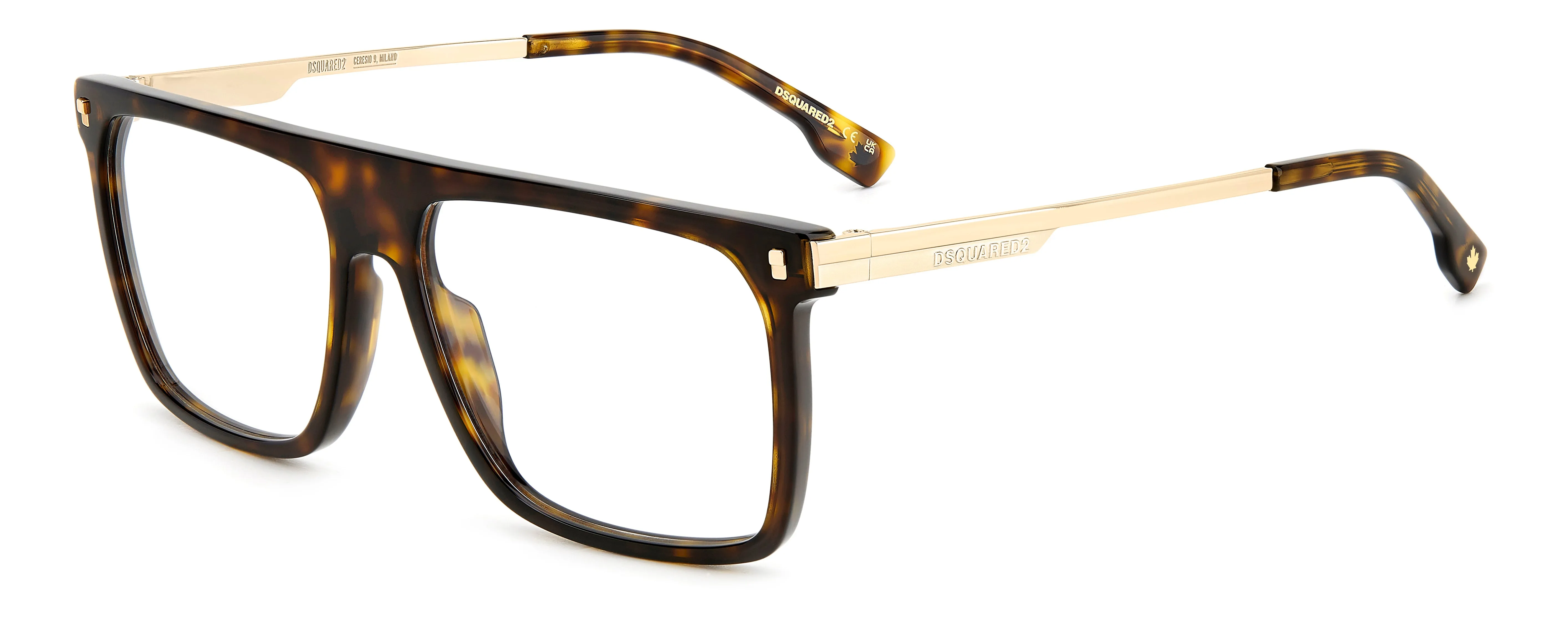 Dsquared2 D2 0122 086 Montature da vista Acetato Havana Squadrata - immagine 1
