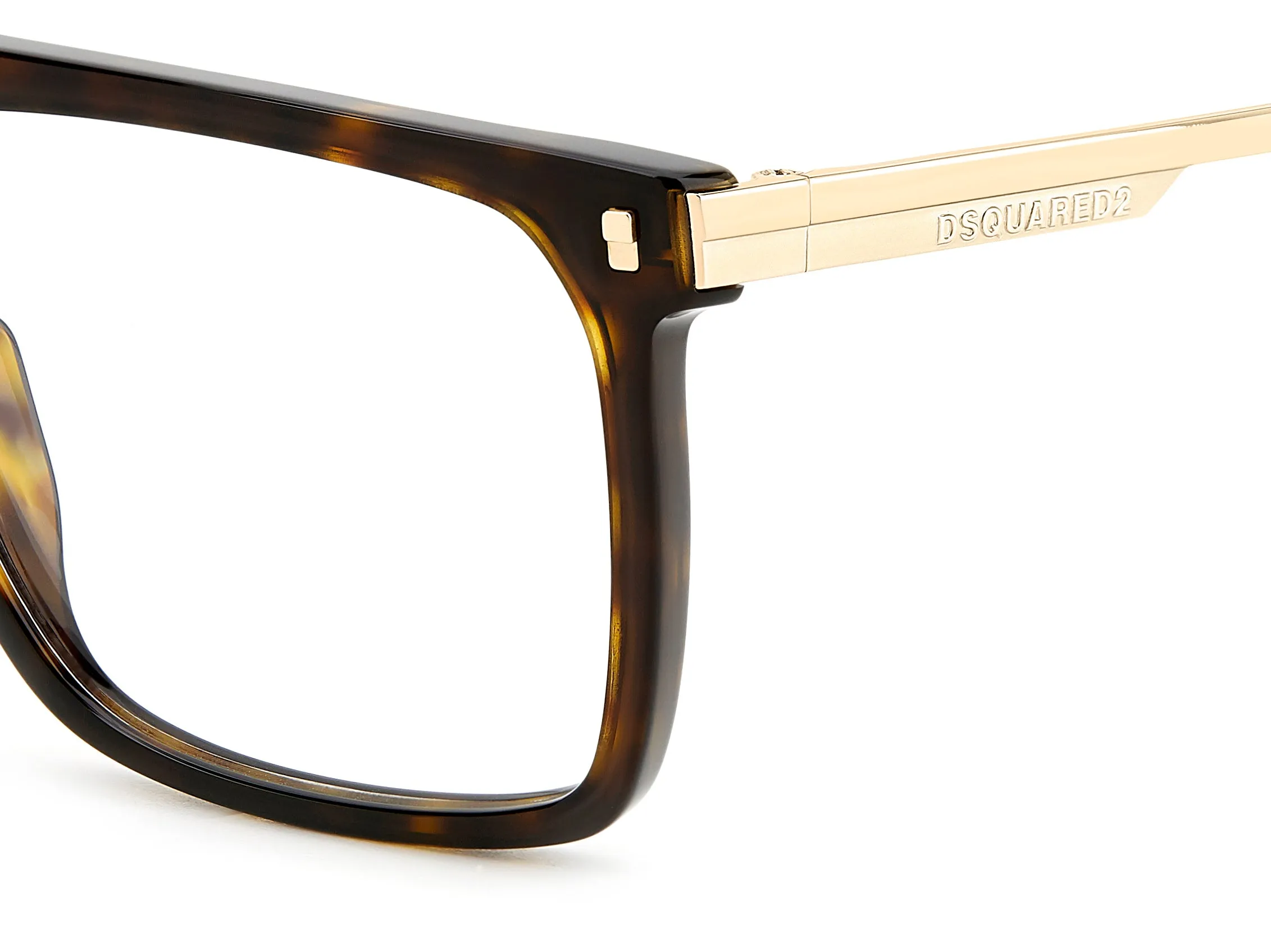 Dsquared2 D2 0122 086 Montature da vista Acetato Havana Squadrata - immagine 3