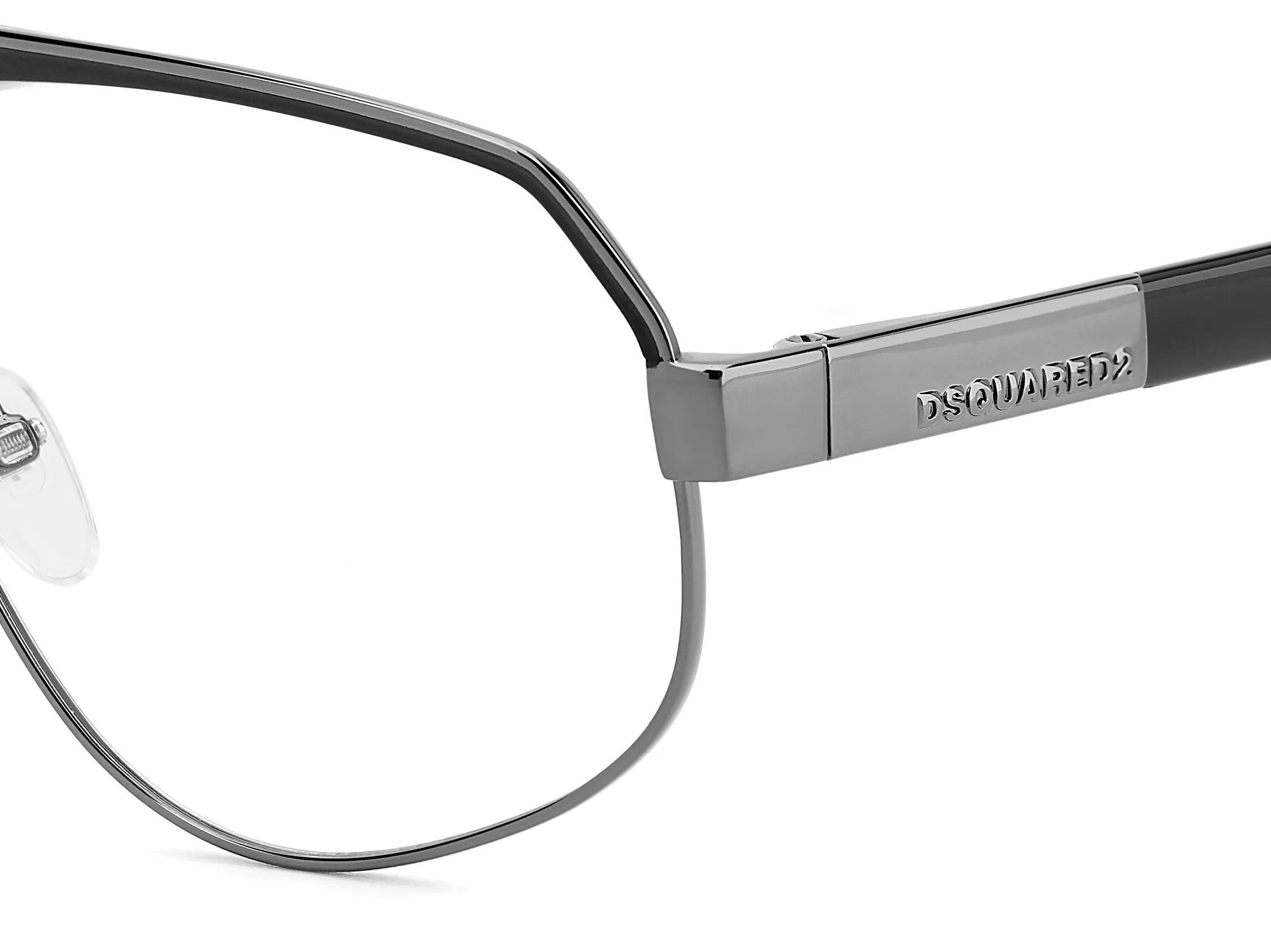 Dsquared2 D2 0121 V81 Montature da vista Metallo Rutenio scuro Squadrata - immagine 3