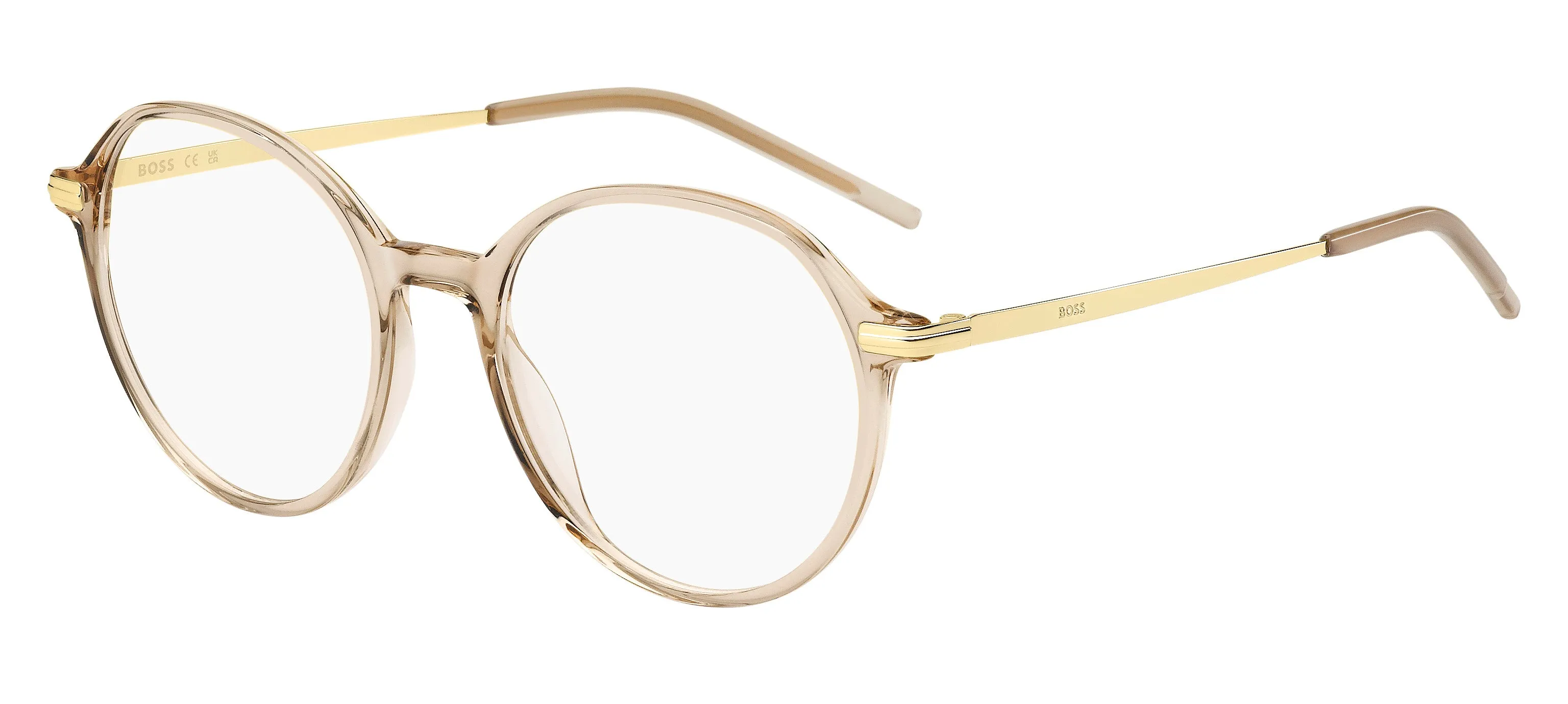 Hugo Boss BOSS 1664 84A Montature da vista Acetato Beige Rotonda - immagine 1