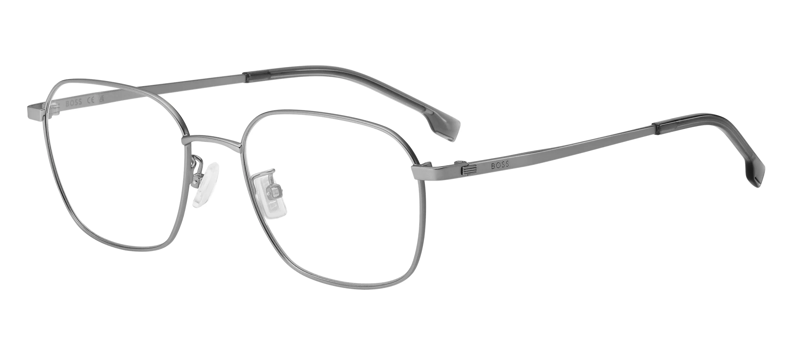 Hugo Boss BOSS 1674/F R81 Montature da vista Acciaio Grigio opaco Squadrata - immagine 1