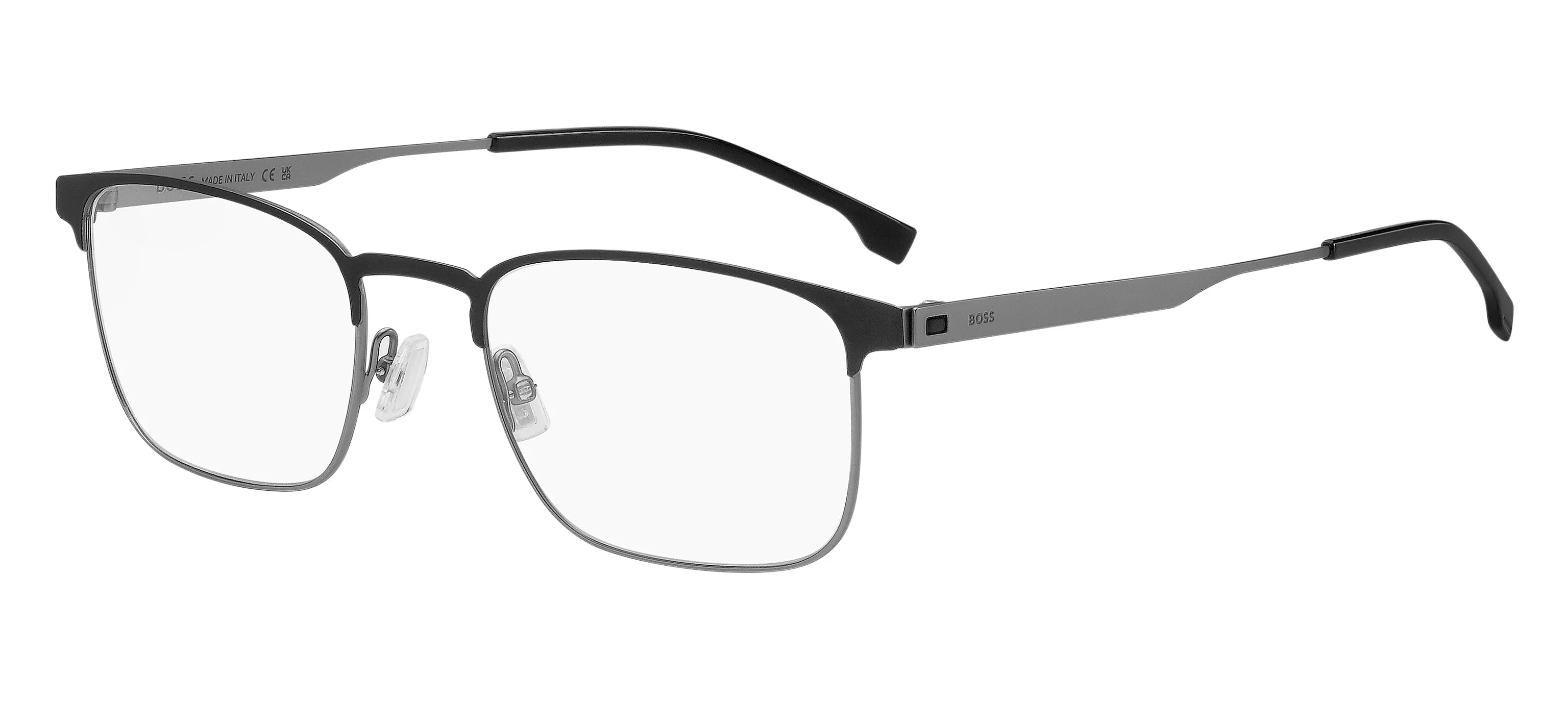 Hugo Boss BOSS 1644 TI7 Montature da vista Acciaio Nero-opaco Squadrata - immagine 1