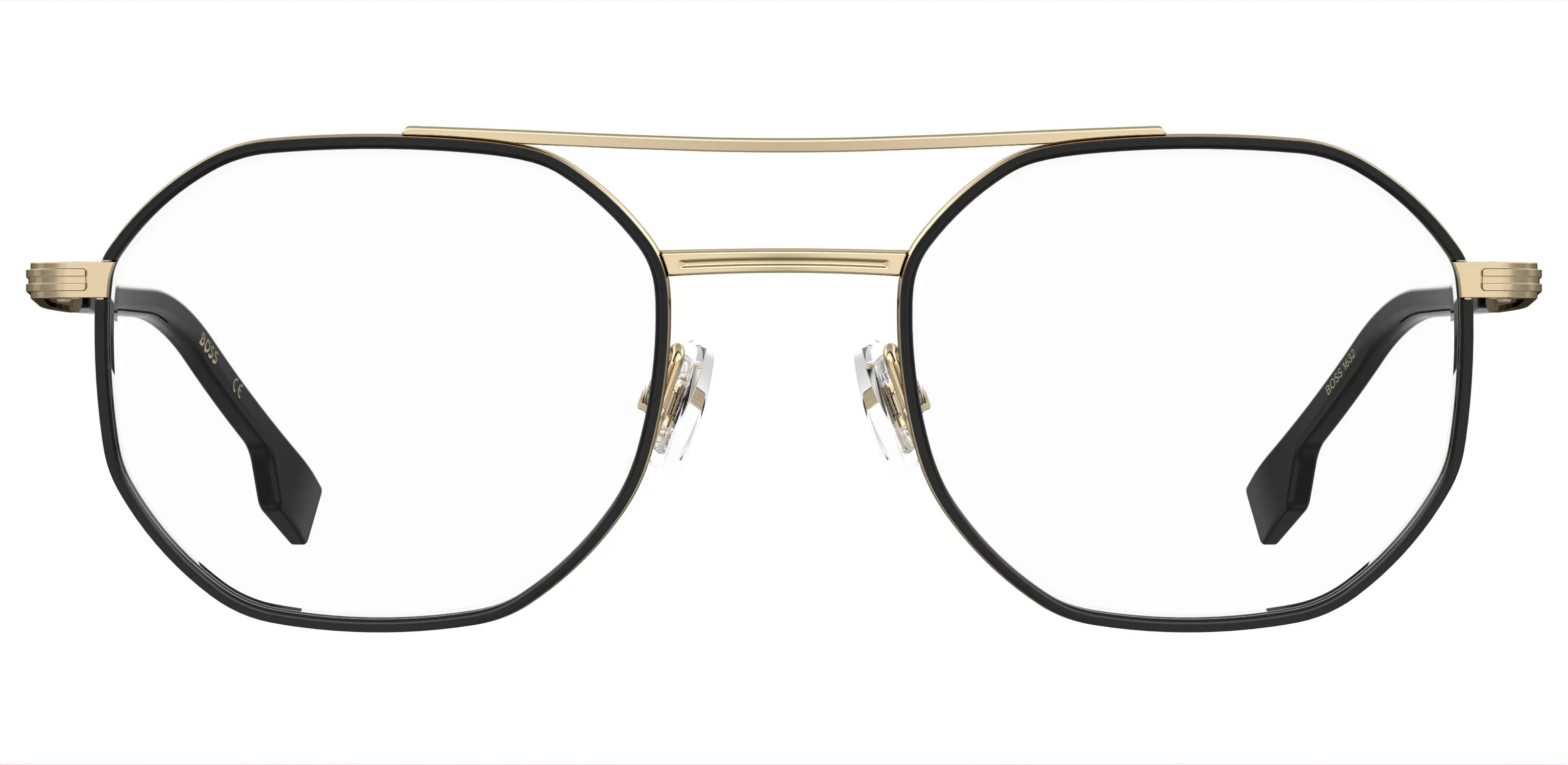 Hugo Boss BOSS 1632 RHL Montature da vista Acciaio Oro / Nero Geometrica - immagine 2