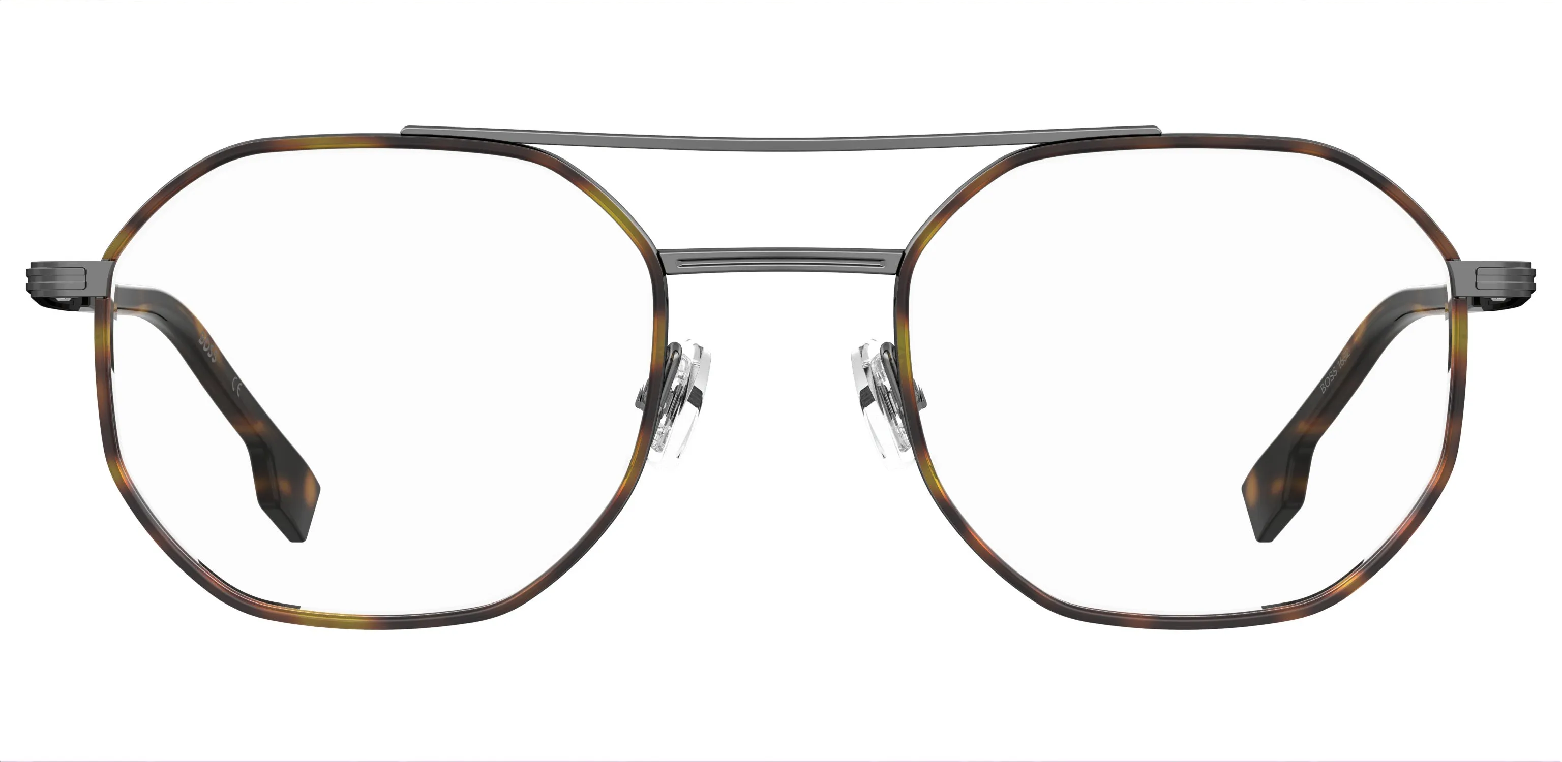 Hugo Boss BOSS 1632 EKP Montature da vista Acciaio Havana Canna di Fucile Geometrica - immagine 2