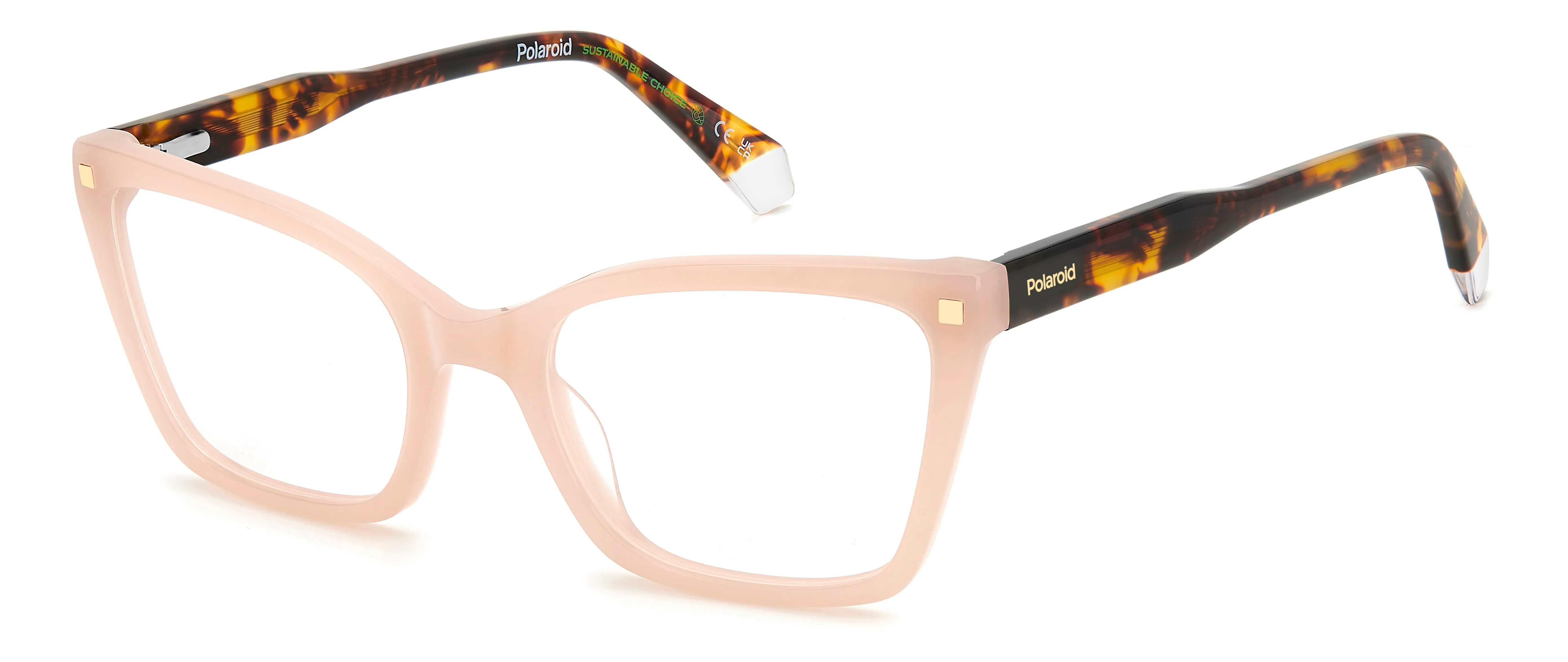 Polaroid PLD D520 35J Montature da vista Bio-acetato Rosa Squadrata - immagine 1