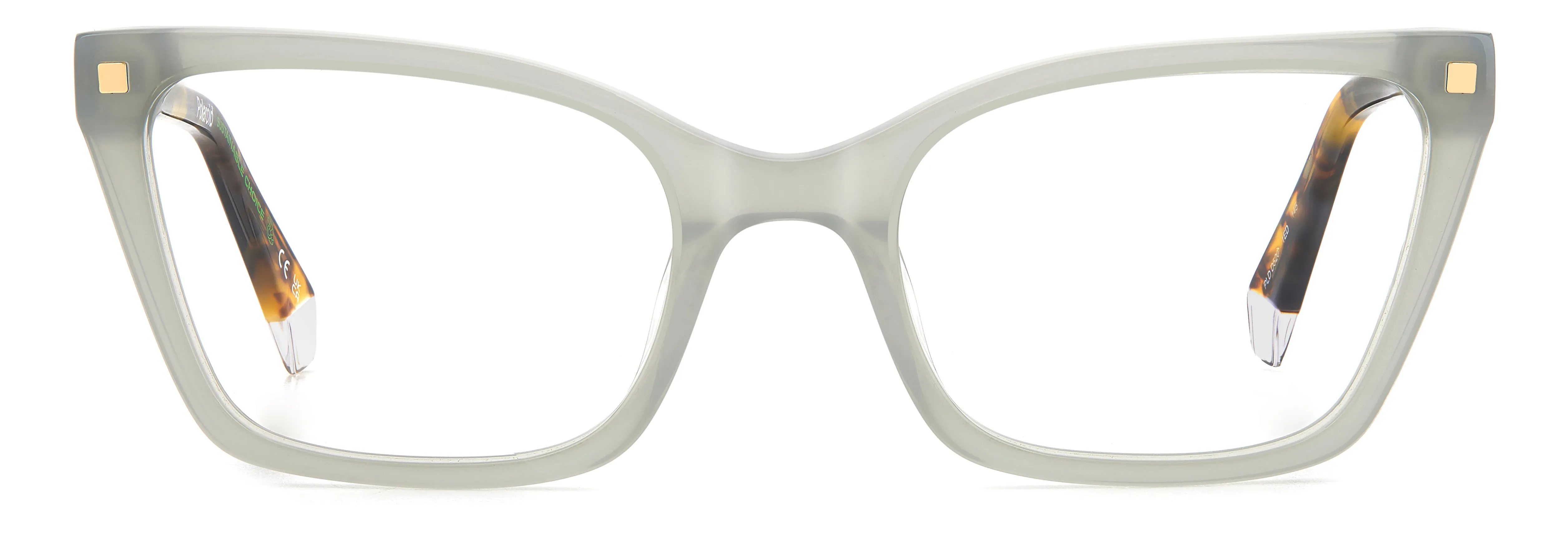 Polaroid PLD D520 1ED Montature da vista Bio-acetato Verde Squadrata - immagine 2