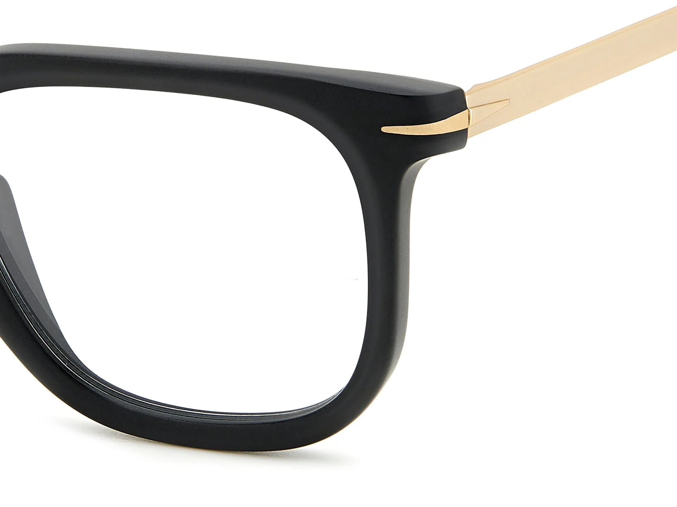 DAVID BECKHAM DB 7119 I46 Montature da vista Acetato Nero opaco/ Oro Squadrata - immagine 3