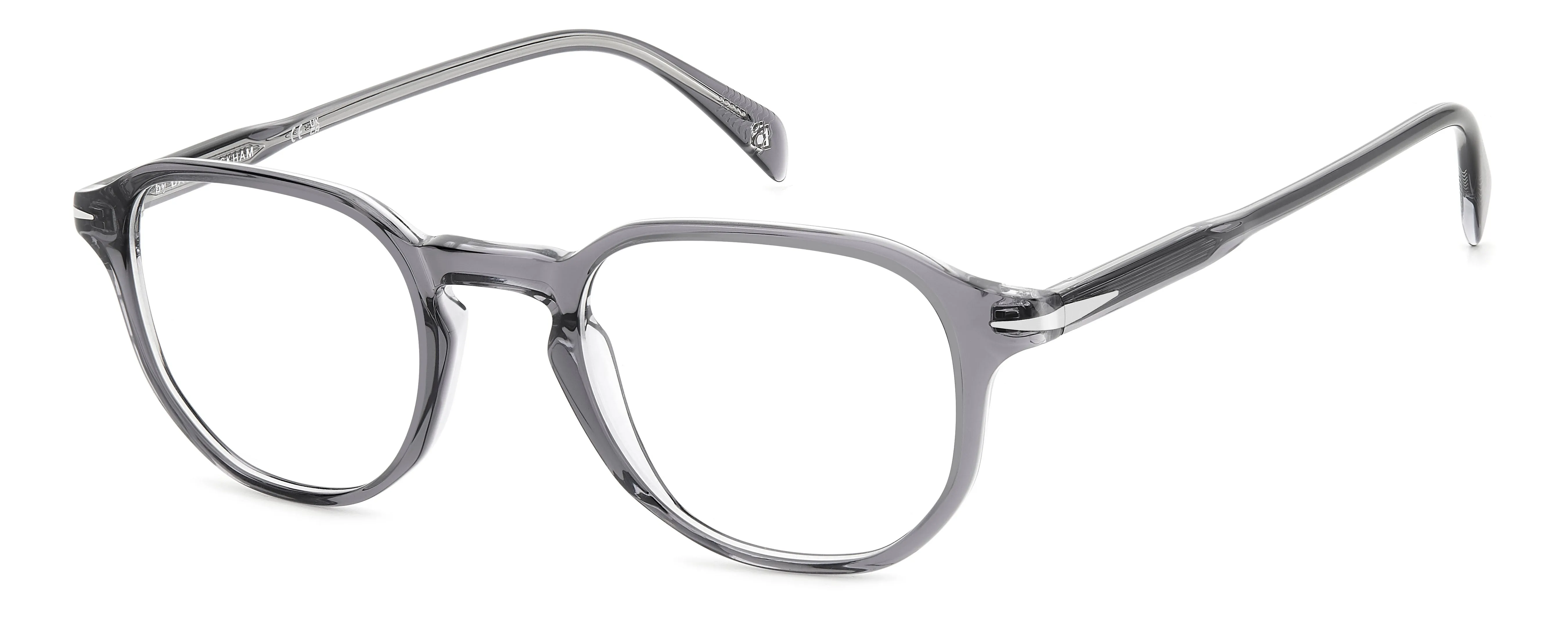 DAVID BECKHAM DB 1140 TX7 Montature da vista Acetato Grigio Geometrica - immagine 1