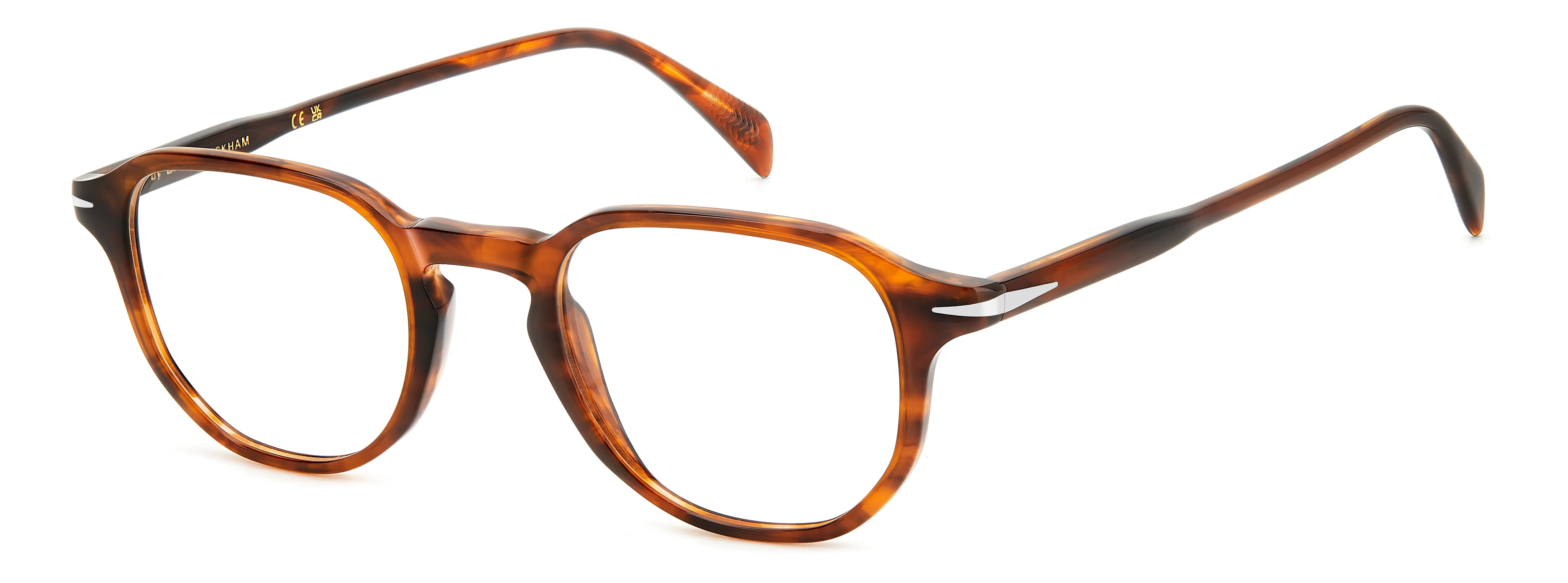 DAVID BECKHAM DB 1140 EX4 Montature da vista Acetato Corno marrone Geometrica - immagine 1