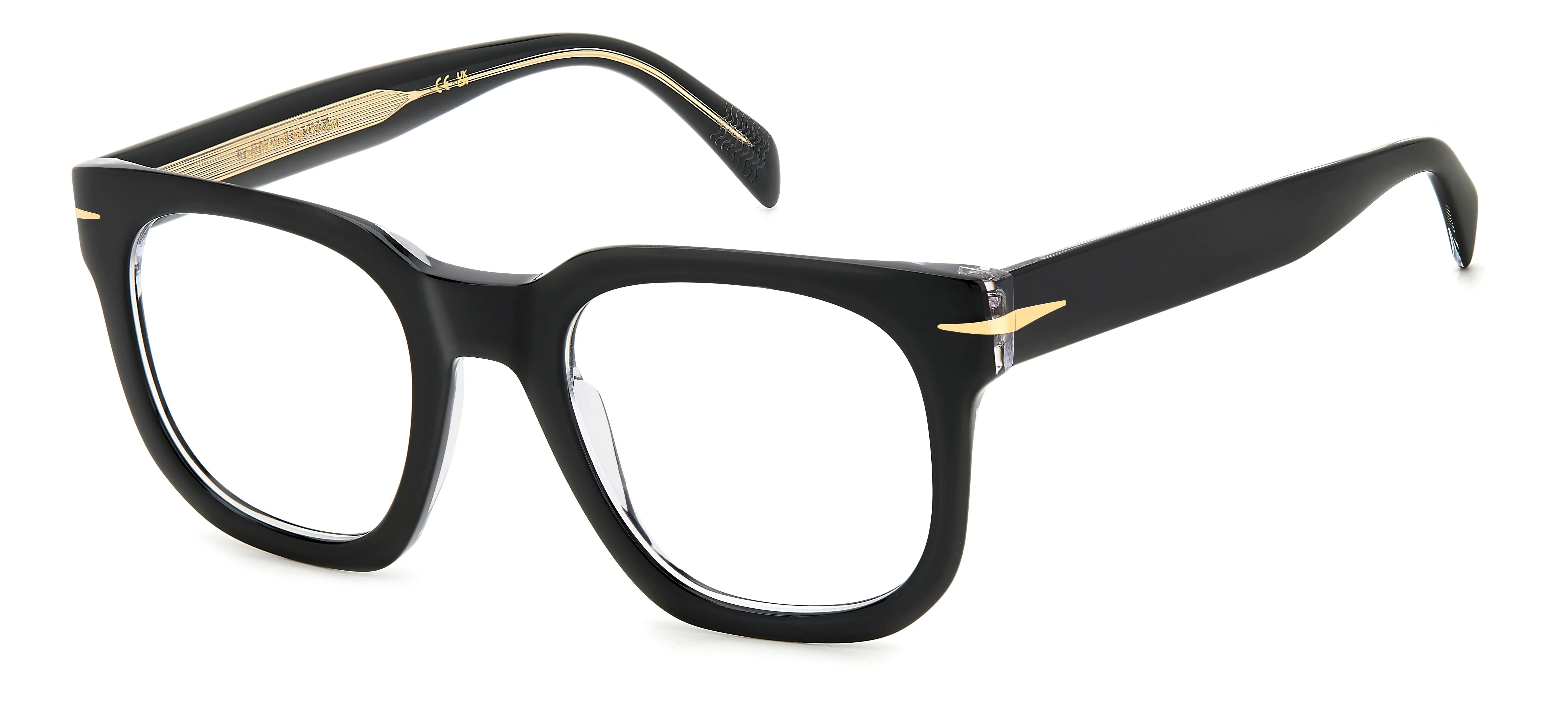 DAVID BECKHAM DB 7123 7C5 Montature da vista Acetato Nero Squadrata - immagine 1