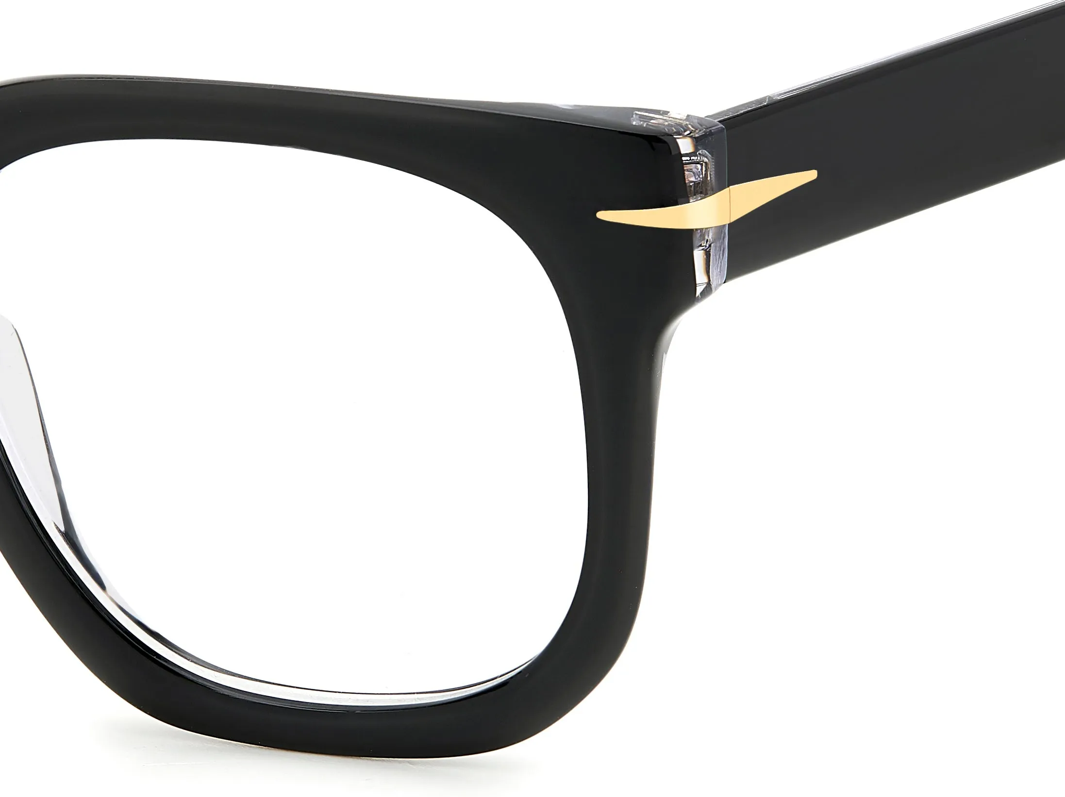 DAVID BECKHAM DB 7123 7C5 Montature da vista Acetato Nero Squadrata - immagine 3