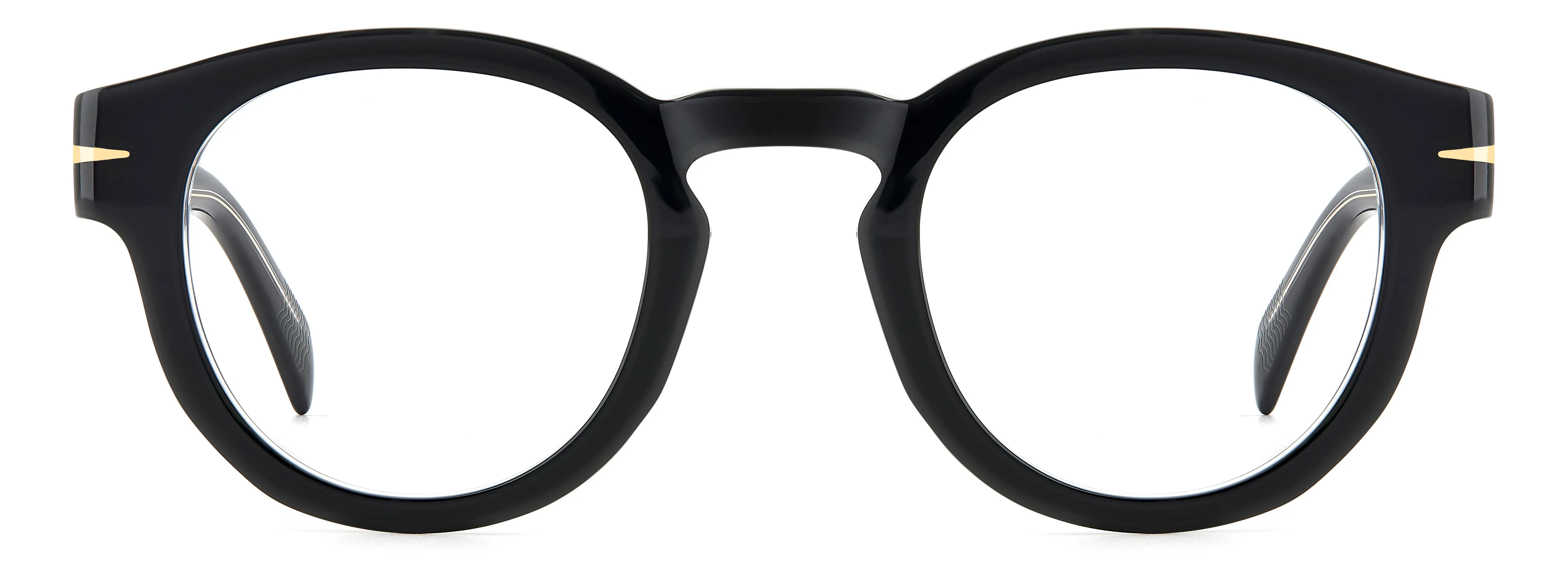 DAVID BECKHAM DB 7125 7C5 Montature da vista Acetato Nero Rotonda - immagine 2