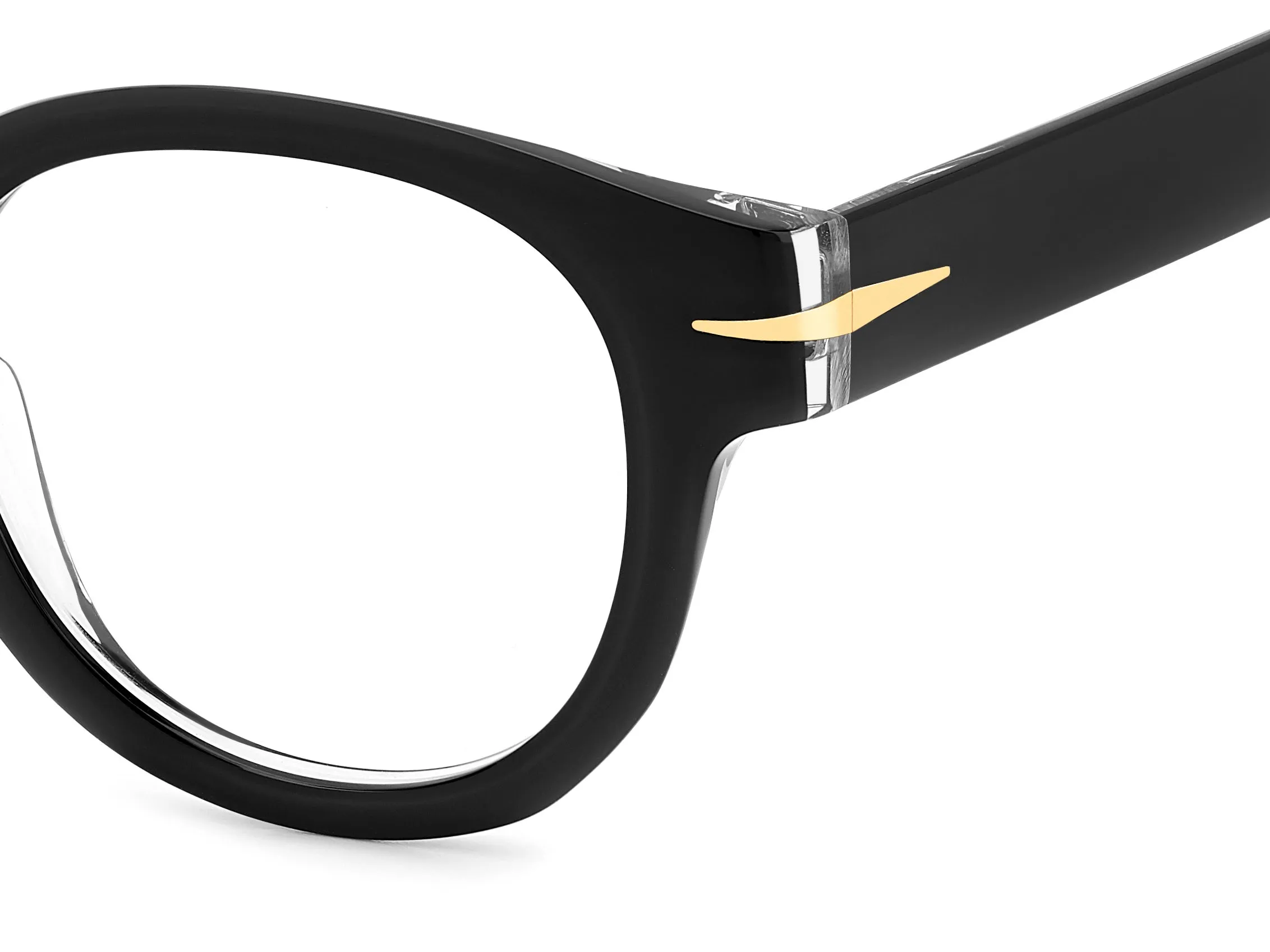 DAVID BECKHAM DB 7125 7C5 Montature da vista Acetato Nero Rotonda - immagine 3