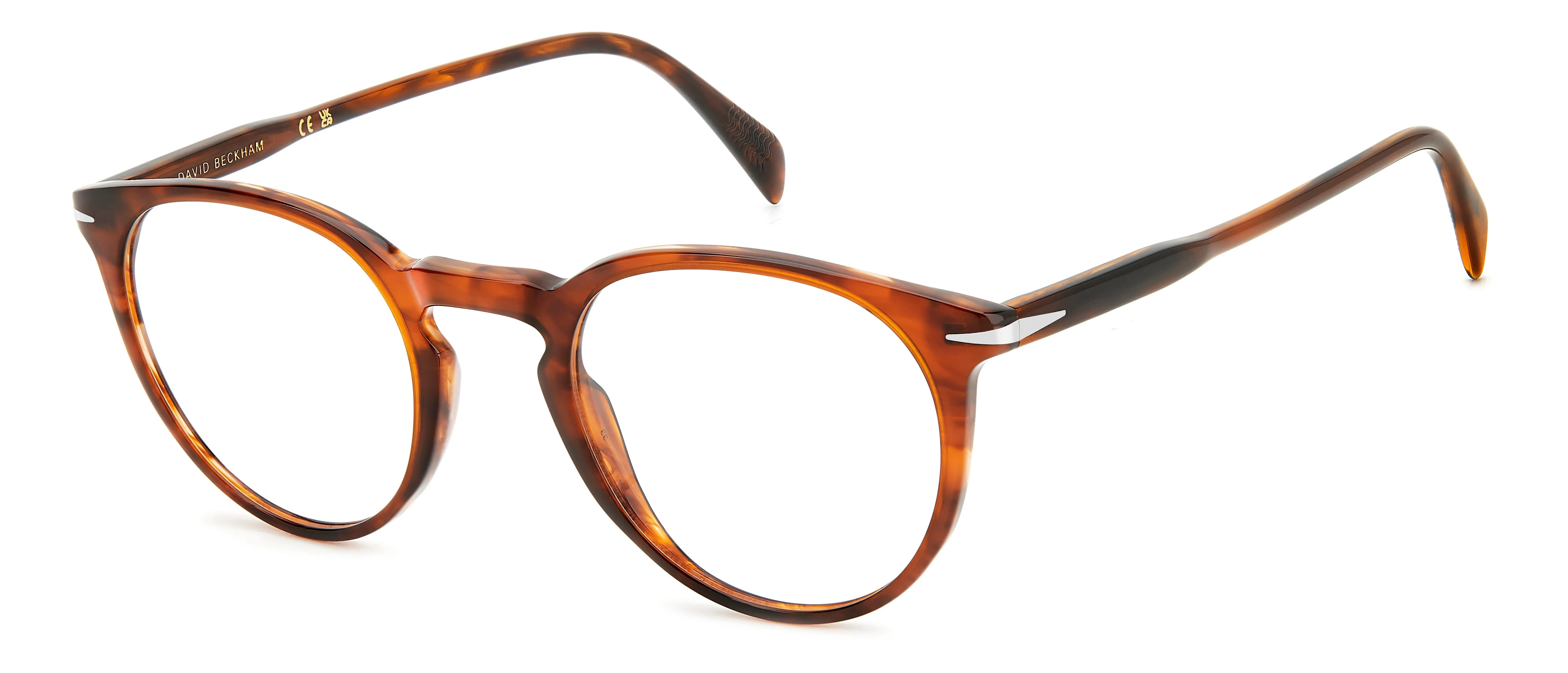 DAVID BECKHAM DB 1139 EX4 Montature da vista Acetato Corno marrone Rotonda - immagine 1