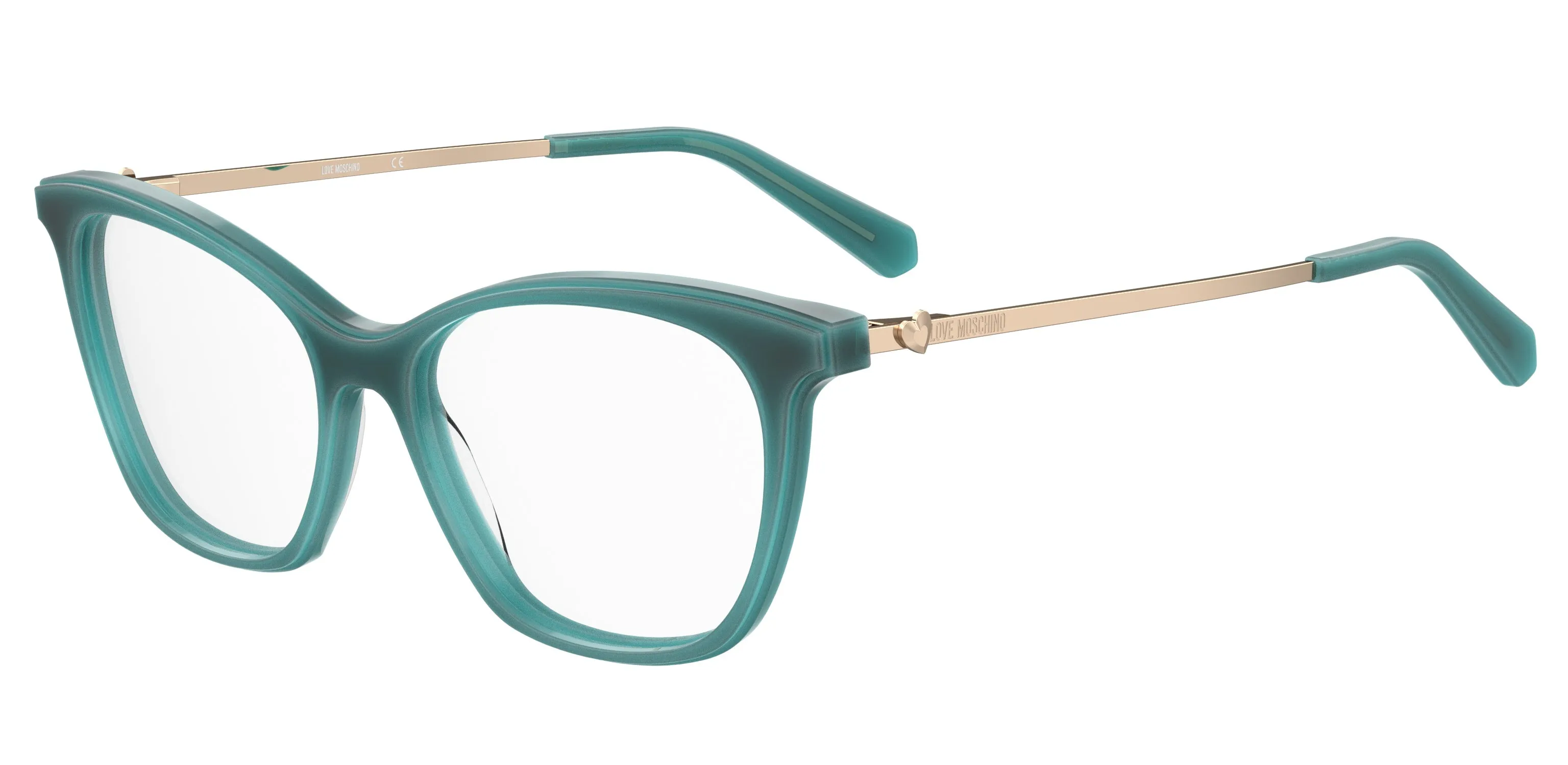 Moschino MOL579 ZI9 Montature da vista Acetato Verde acqua Squadrata - immagine 1