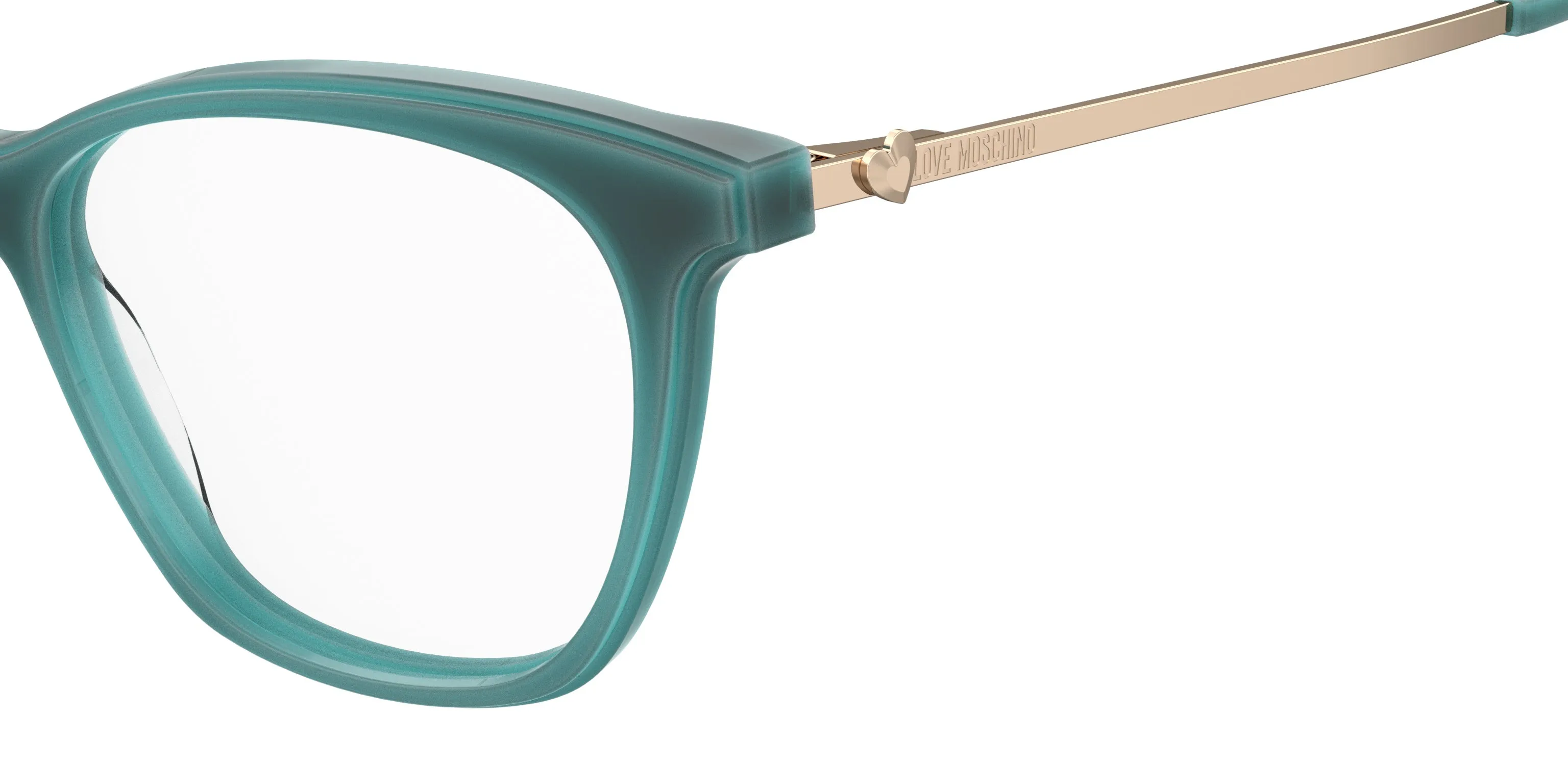 Moschino MOL579 ZI9 Montature da vista Acetato Verde acqua Squadrata - immagine 3