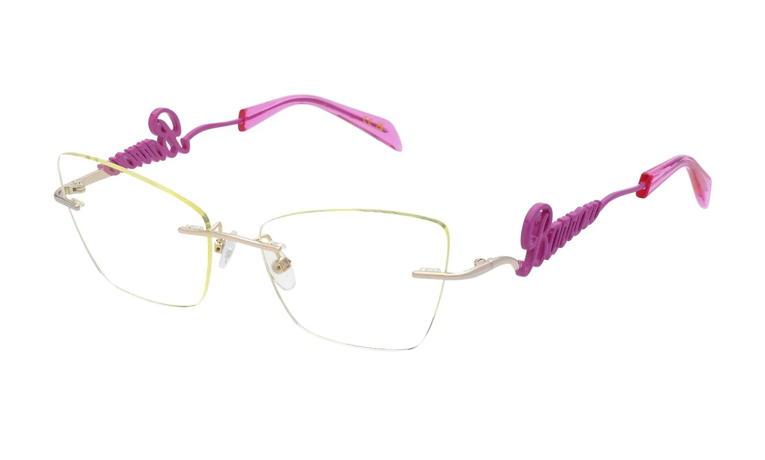 Barrow VBA011 CALIPSO GLASANT 693 Montature da vista Metallo Palladio Giallo Farfalla Normale - immagine 1