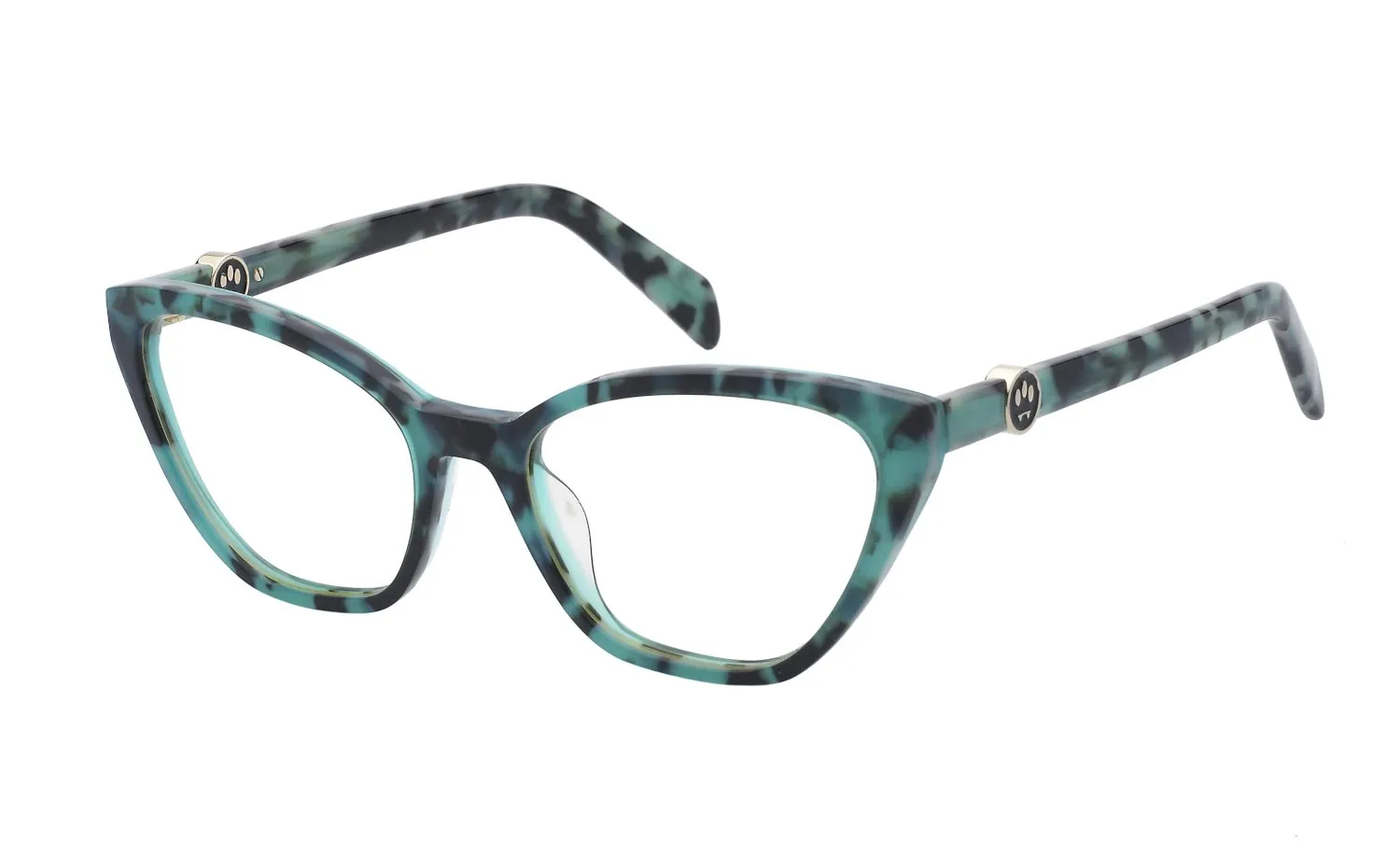 Barrow VBA009 CALYPSO 05AQ Montature da vista Acetato Havana Giallo Cat Eye Normale - immagine 1