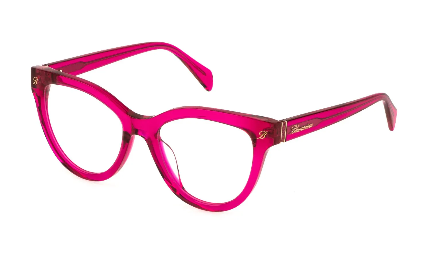 Blumarine VBM844 03GB Montature da vista Acetato Viola Geometrica - immagine 1
