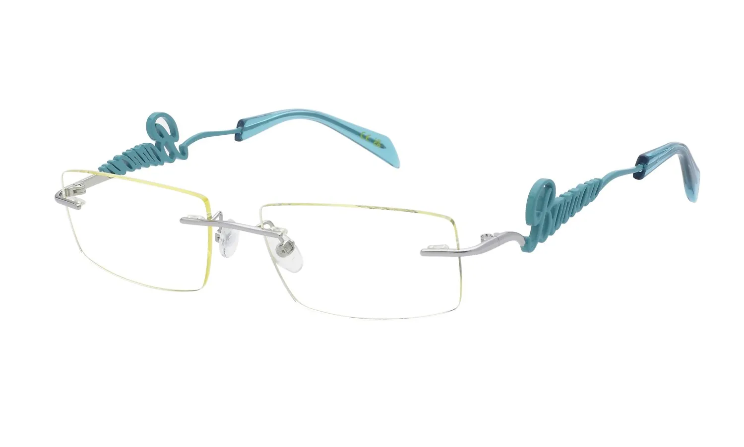 Barrow VBA012 SQUARE GLASANT 0S27 Montature da vista Metallo Palladio Giallo Squadrata Normale - immagine 1