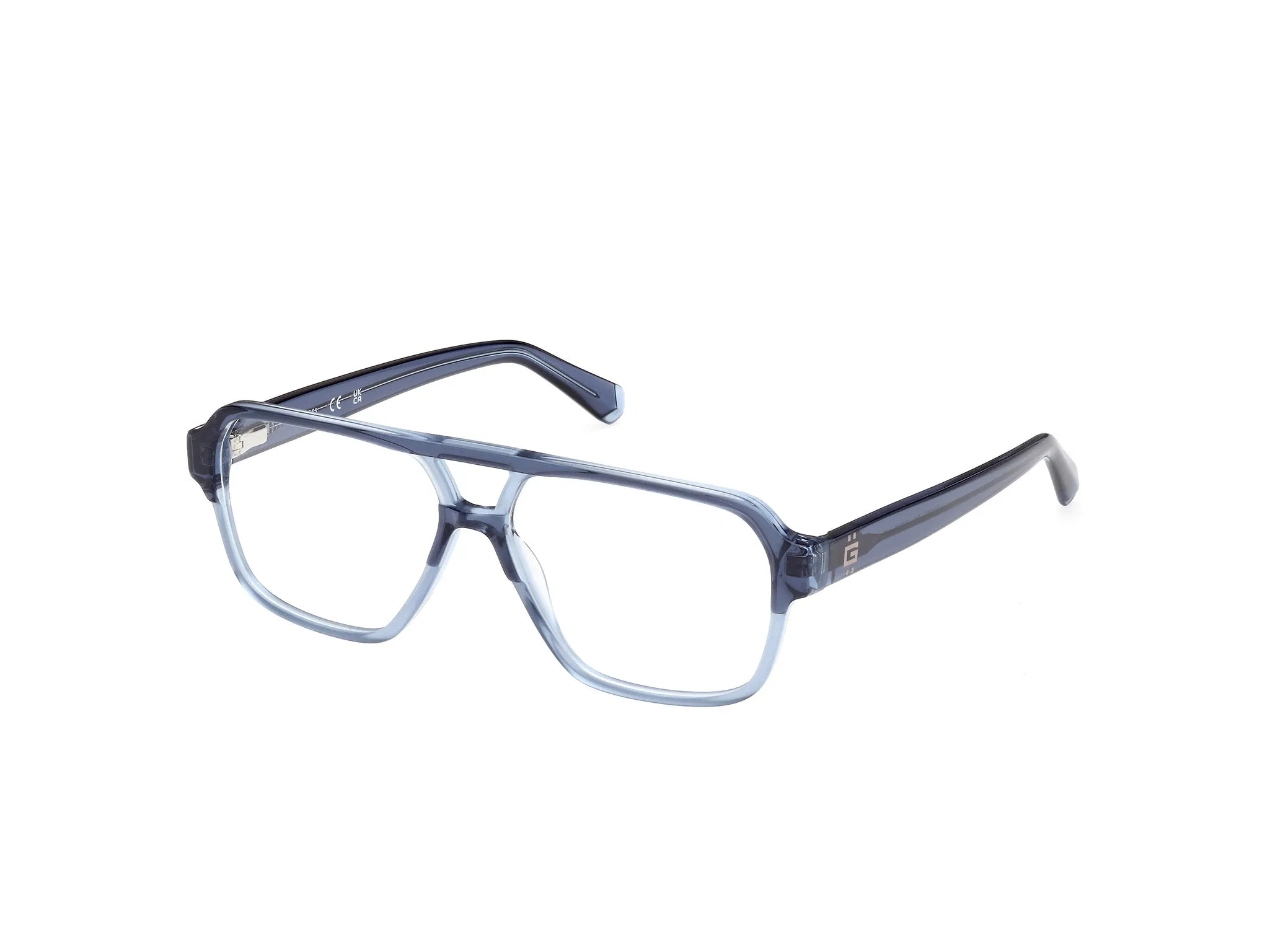 Guess GU50093 92 Montature da vista Acetato Blu Squadrata Normale - immagine 1