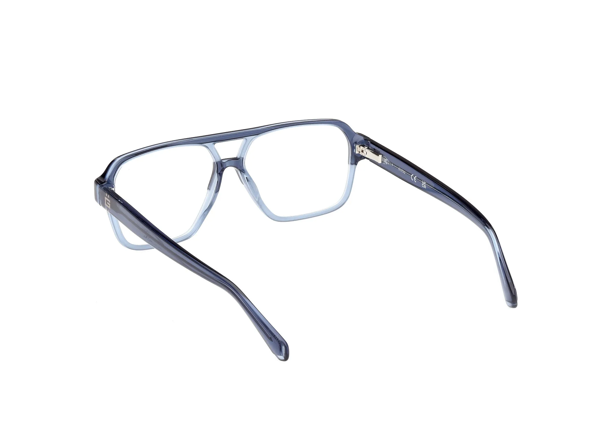Guess GU50093 92 Montature da vista Acetato Blu Squadrata Normale - immagine 4