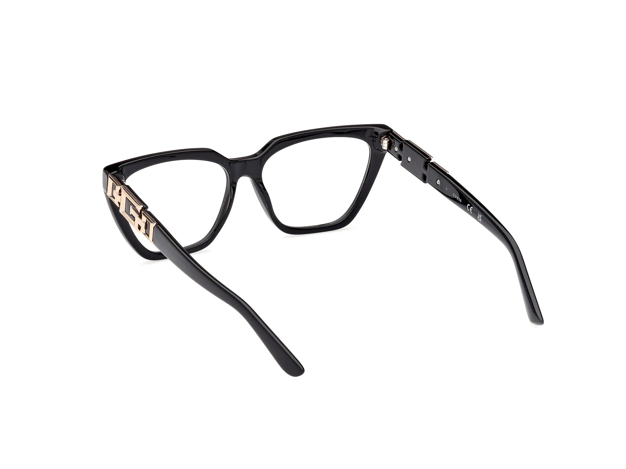Guess GU2985 001 Montature da vista Acetato Nero Cat Eye Normale - immagine 4