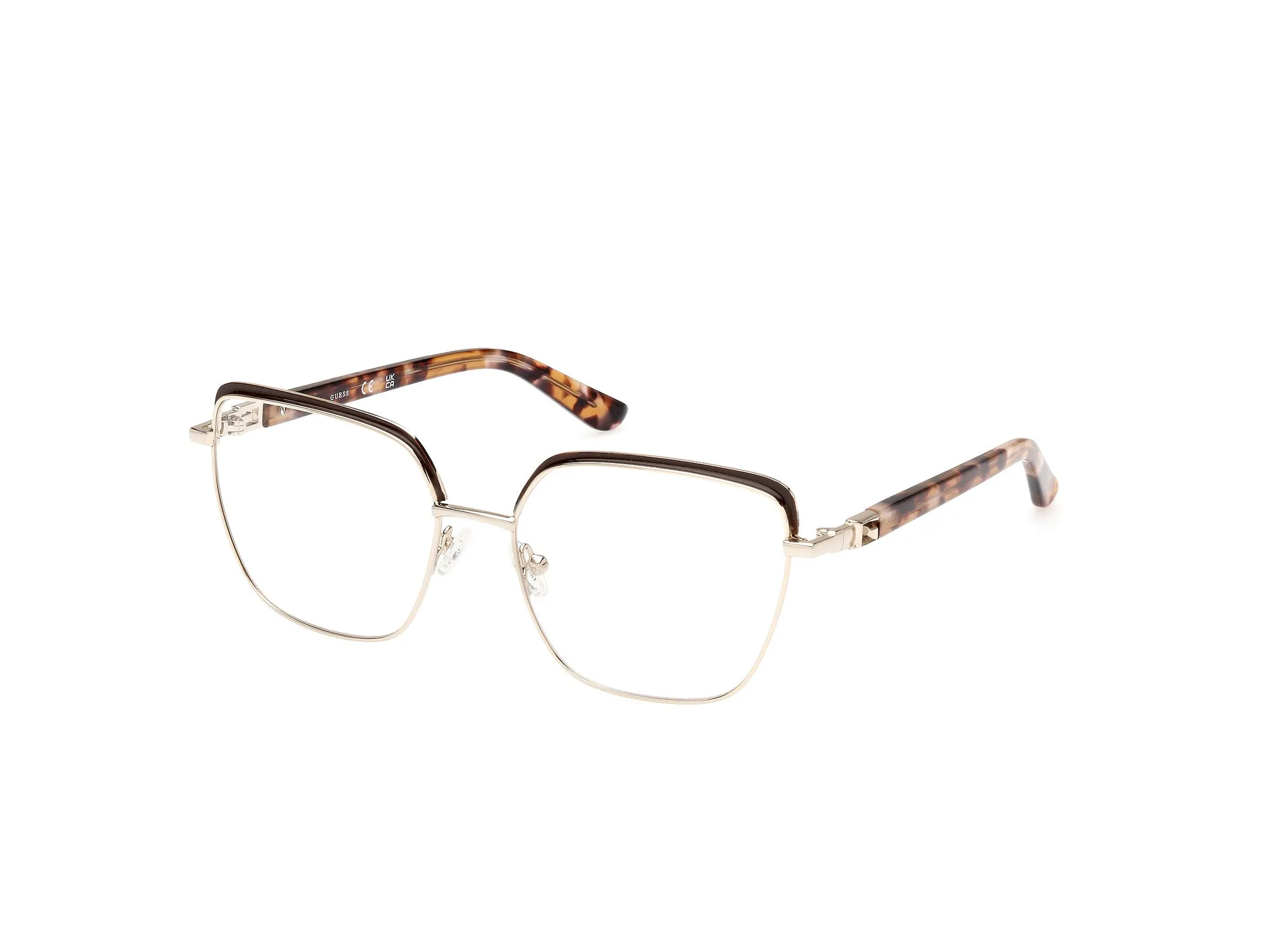 Guess GU2983 50 Montature da vista Metallo Marrone Geometrica Normale - immagine 1