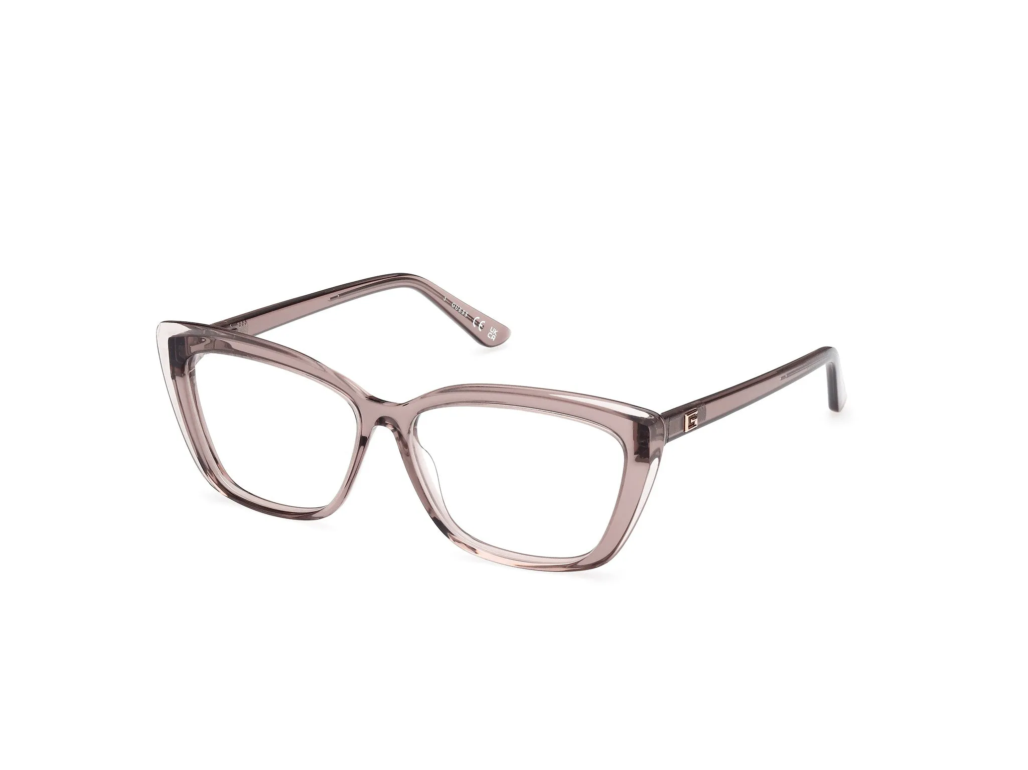 Guess GU2977 59 Montature da vista Acetato Beige Squadrata Normale - immagine 1